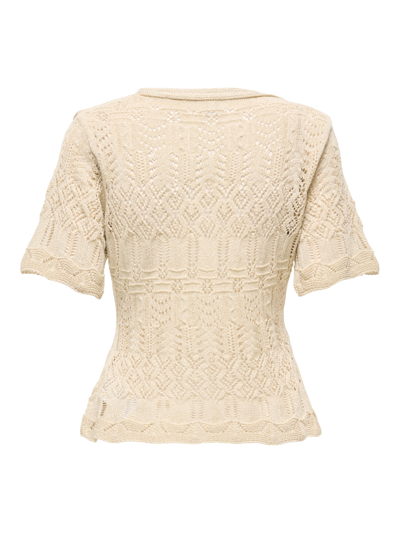 ONLY Tavapärane lõige V-kaelus Kootud topp -Cloud Dancer - 15364702