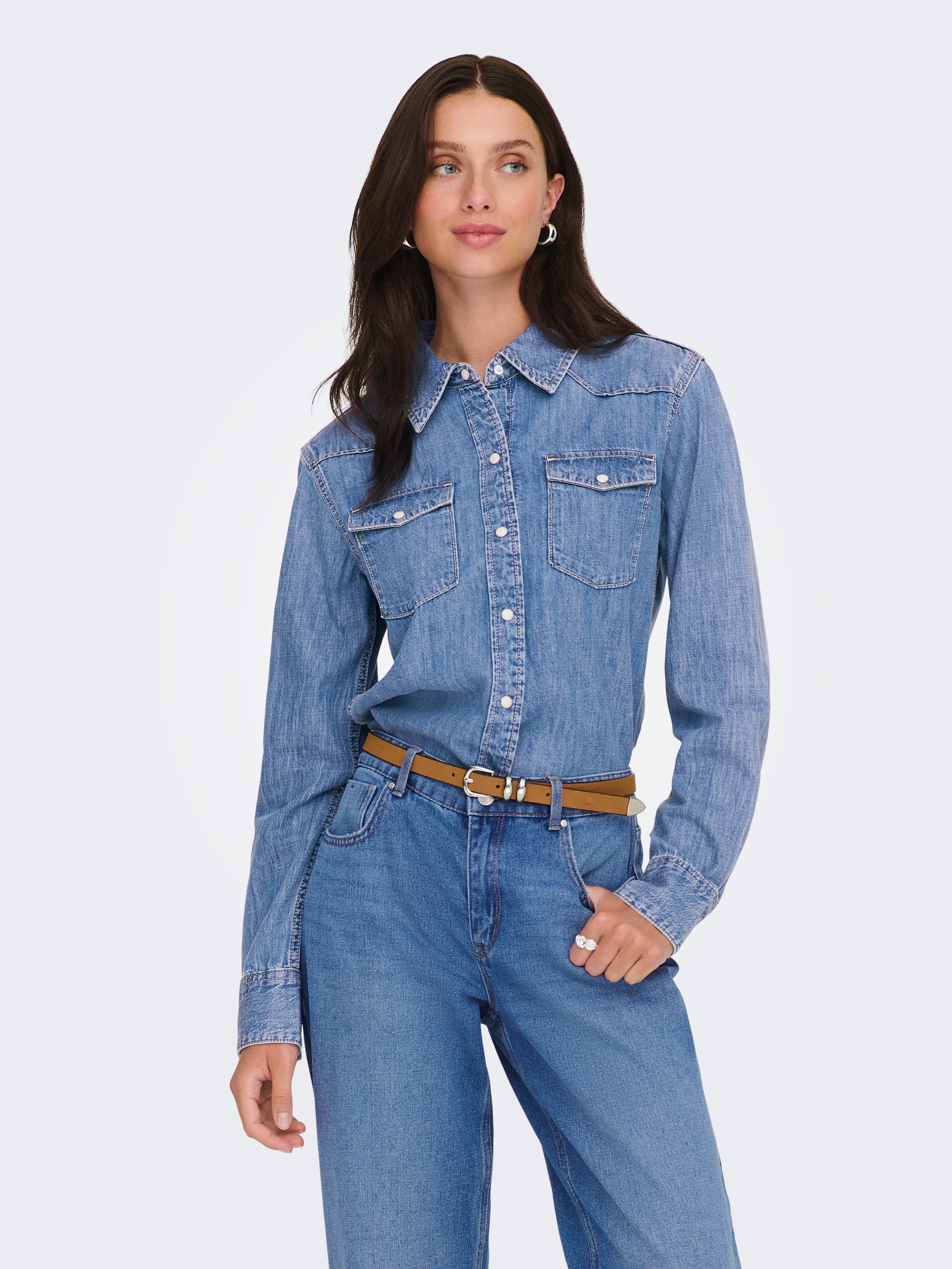 Onlcharlize Jeanshemd