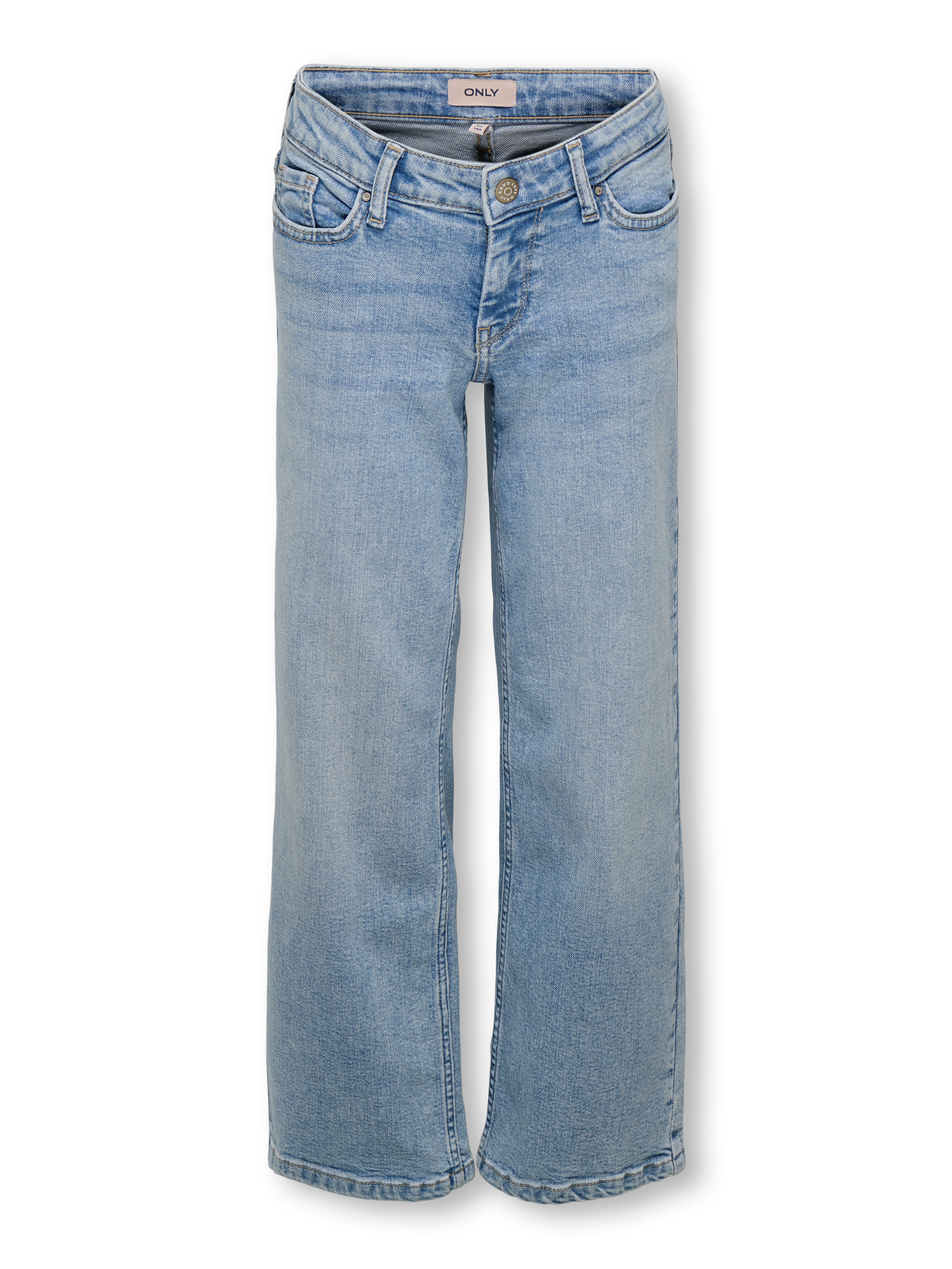 Kogjudy-o Niedrige Taille Weiter Beinschnitt Jeans