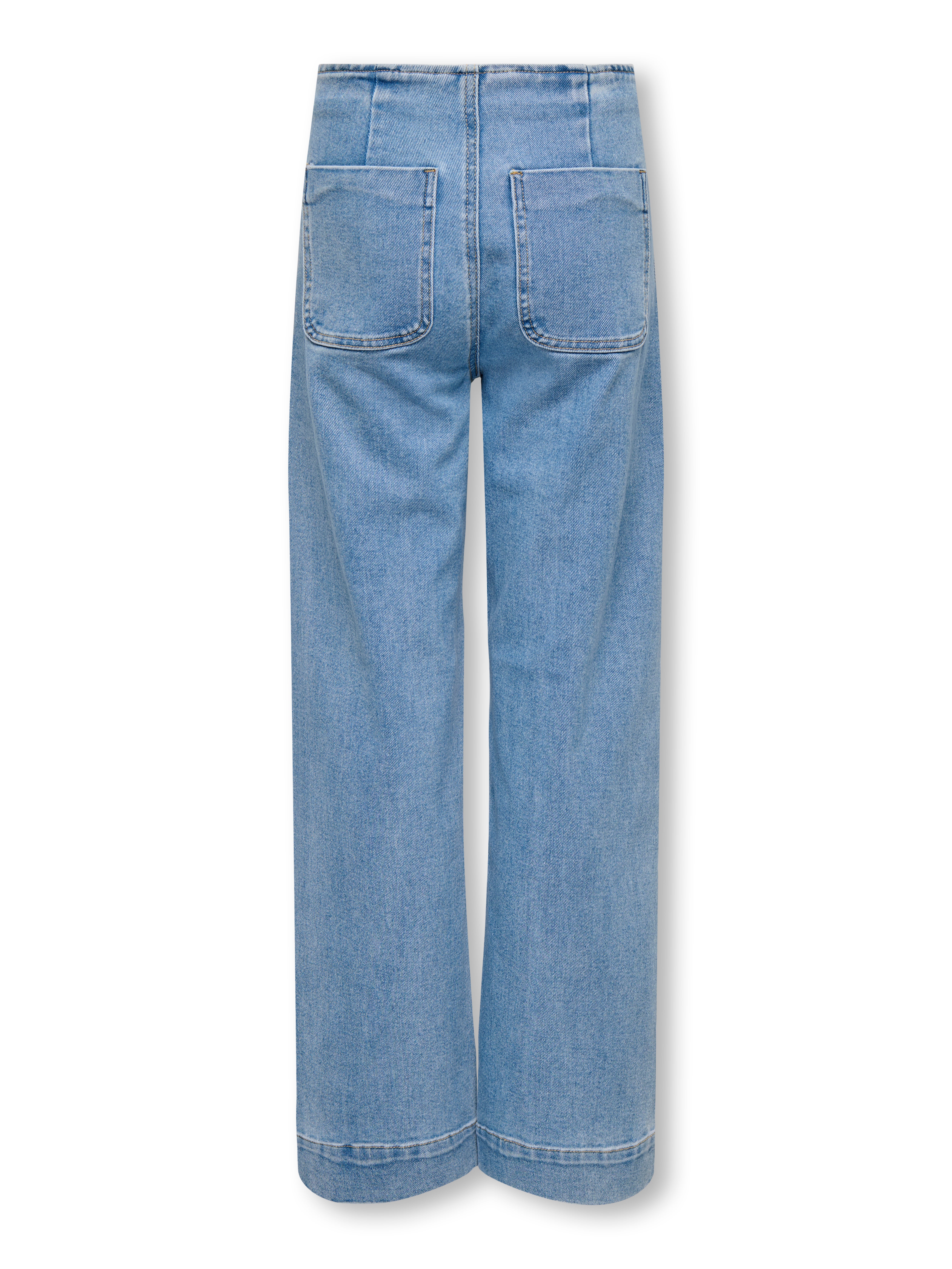 Thumbnail - Kogmadeline Hohe Taille Weiter Beinschnitt Jeans