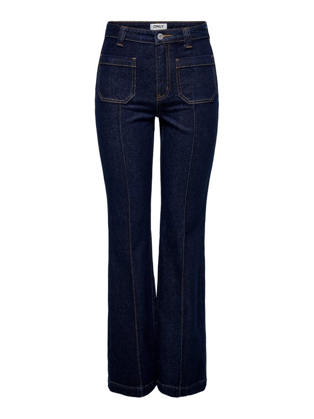 ONLY ONLEMILY Cintura alta Corte flared Vaqueros - 15365650