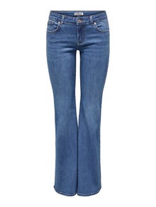 ONLY ONLTIGER Low waist Flared Fit Jeans -Medium Blue Denim - 15365726