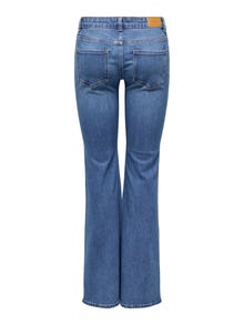 ONLY ONLTIGER Taille basse Flared Fit Jeans -Medium Blue Denim - 15365726