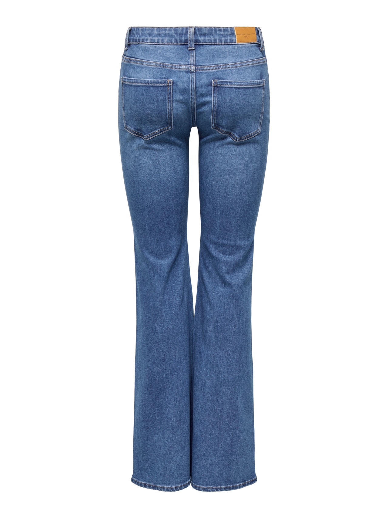 ONLY ONLTIGER Low waist Flared Fit Jeans -Medium Blue Denim - 15365726