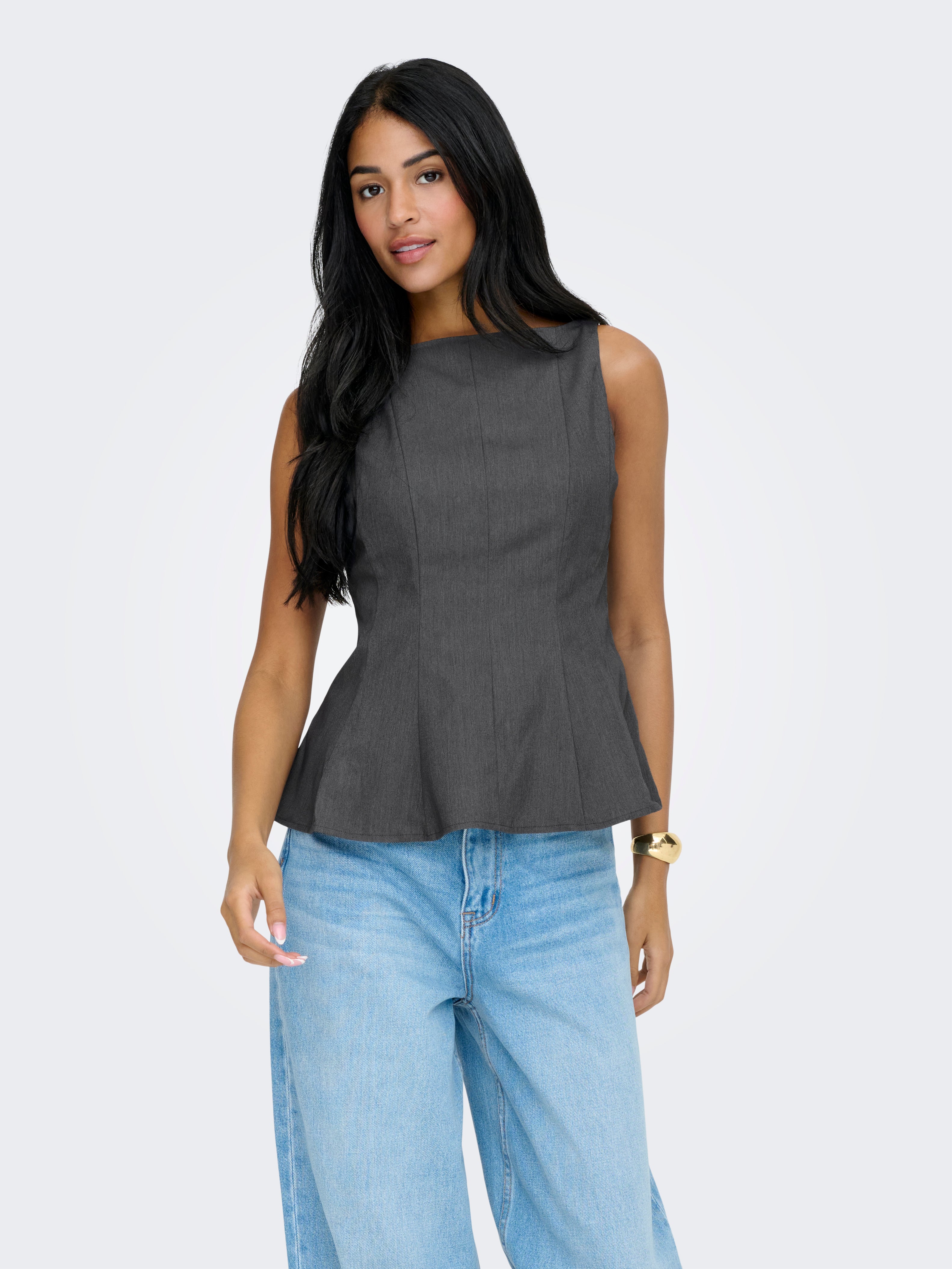 Onlunita Top Mit Schößchen