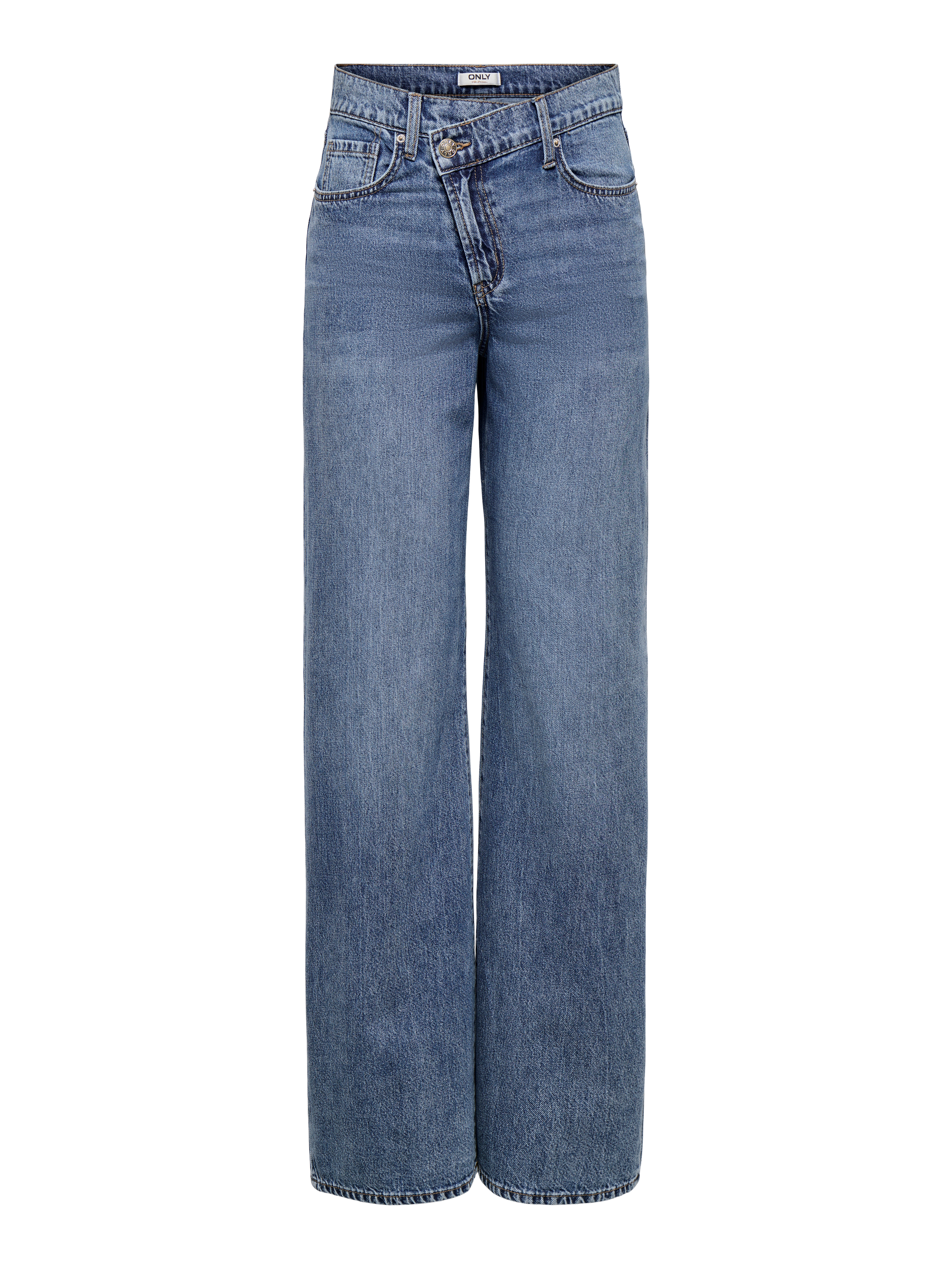 Thumbnail - Onlhope Mittlere Taille Weiter Beinschnitt Jeans