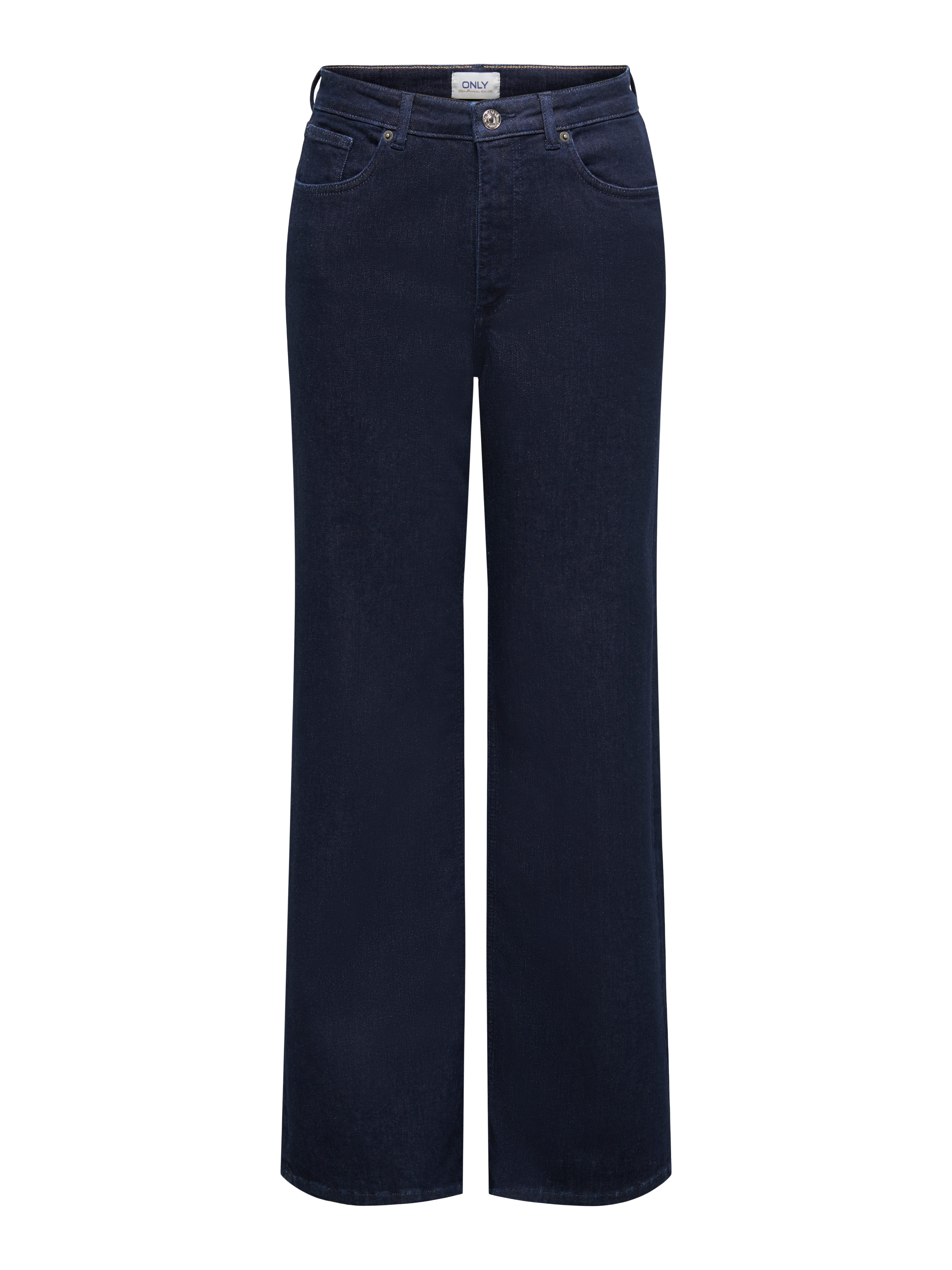 Onljuicyhigh Hohe Taille Weiter Beinschnitt Jeans