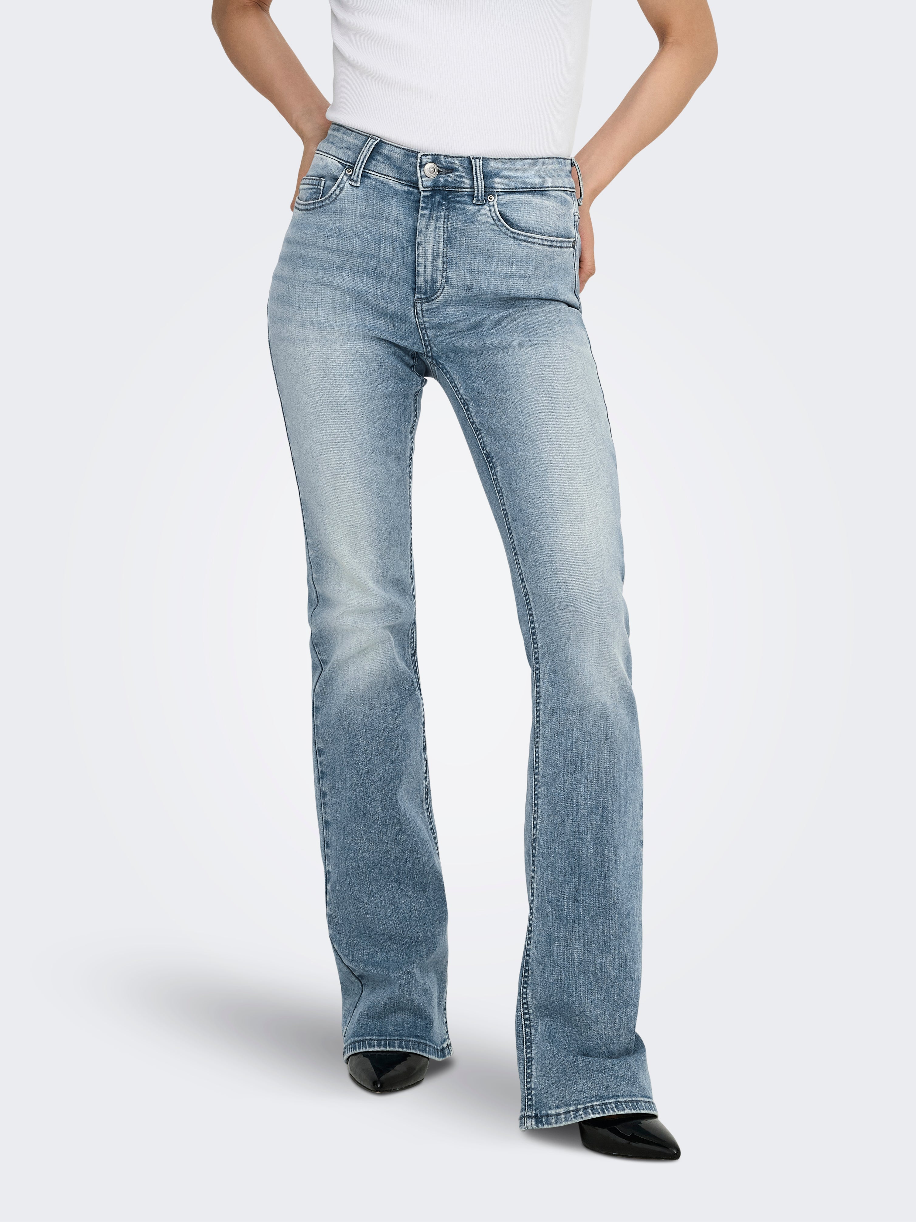 Onlblush Mittlere Taille Flared Jeans