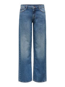 ONLY JDYKATIE Niedrige Taille Gerade geschnitten Jeans -Medium Blue Denim - 15366858