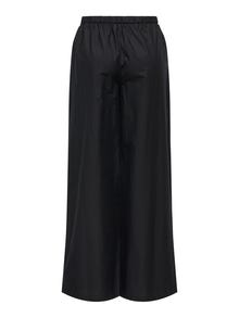 ONLY Laia jalaosaga lõige Püksid -Black - 15367069