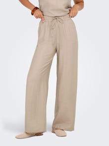 ONLY ONLLINO Krój regularny Spodnie -Oxford Tan - 15367169
