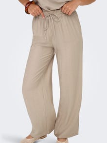 ONLY ONLLINO Krój regularny Spodnie -Oxford Tan - 15367169