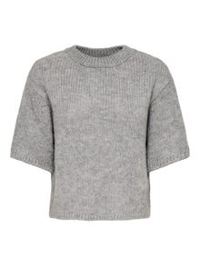 ONLY JDYLINEA Knitted pullover -Light Grey Melange - 15367237