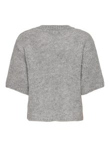 ONLY JDYLINEA Knitted pullover -Light Grey Melange - 15367237