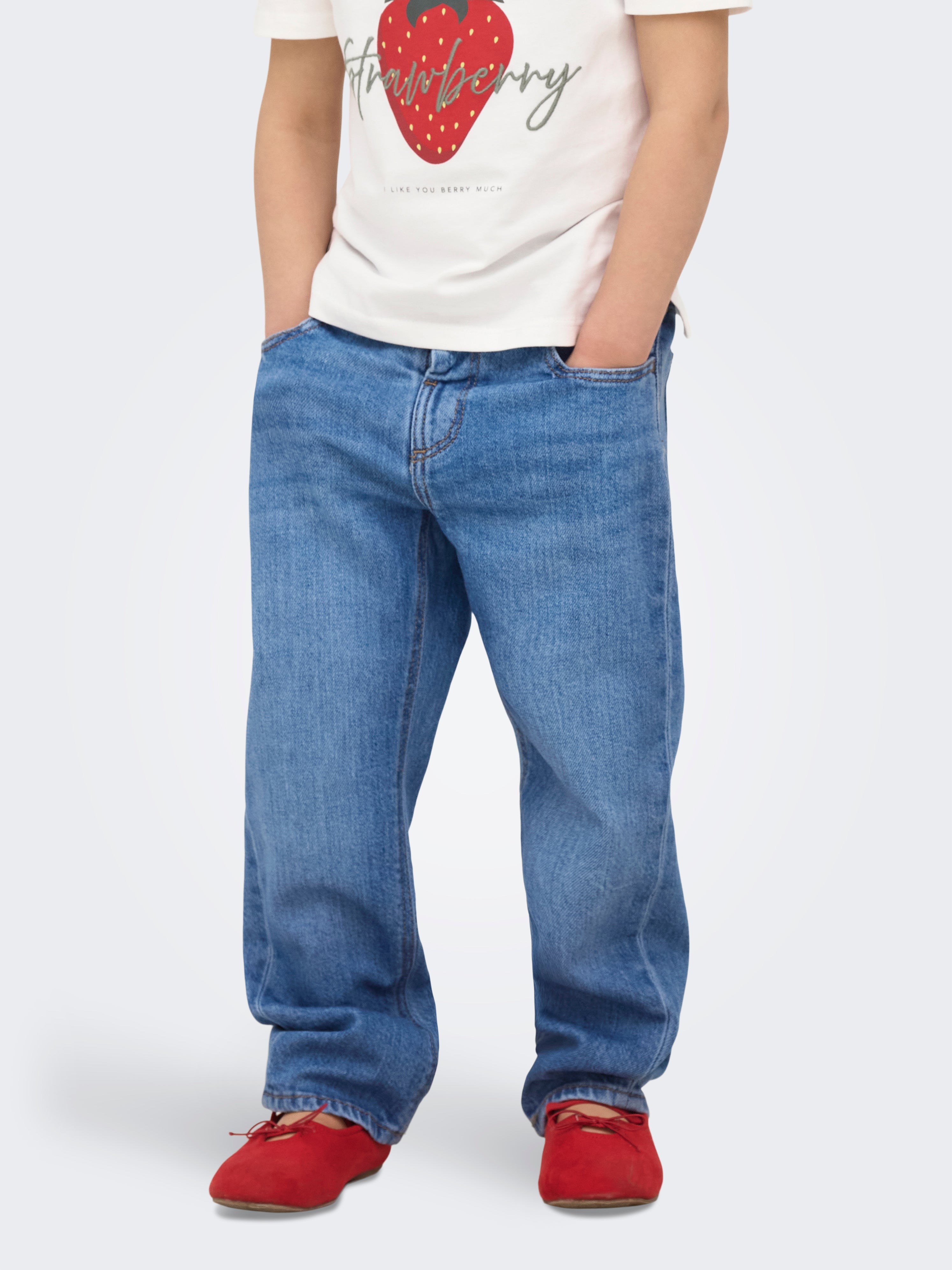 Kmgvalentine Mittlere Taille Gerade Geschnitten Jeans