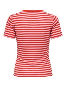 ONLY ONLELLI T-shirt -Spicy Orange - 15367475