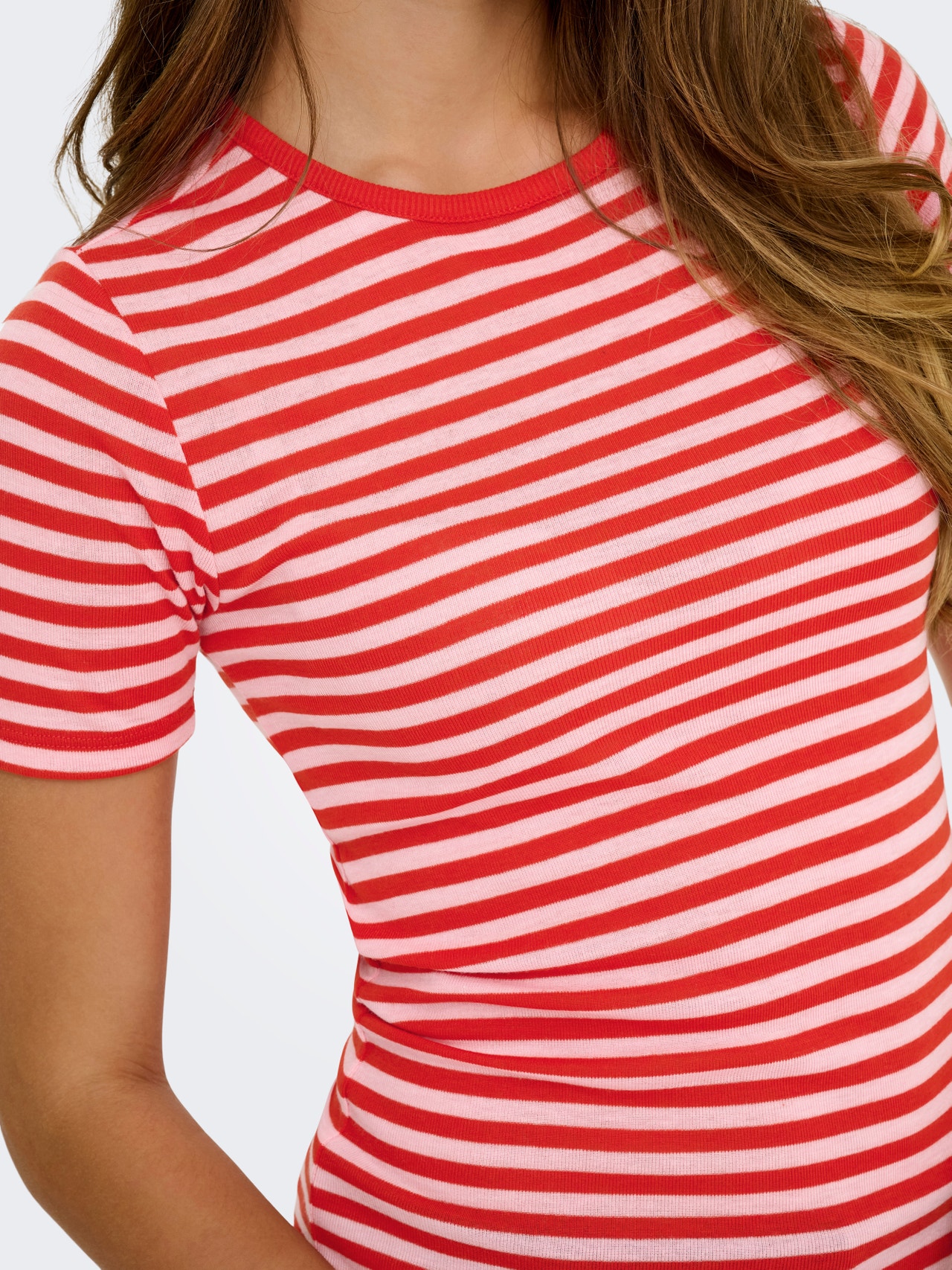 ONLY ONLELLI T-shirt -Spicy Orange - 15367475