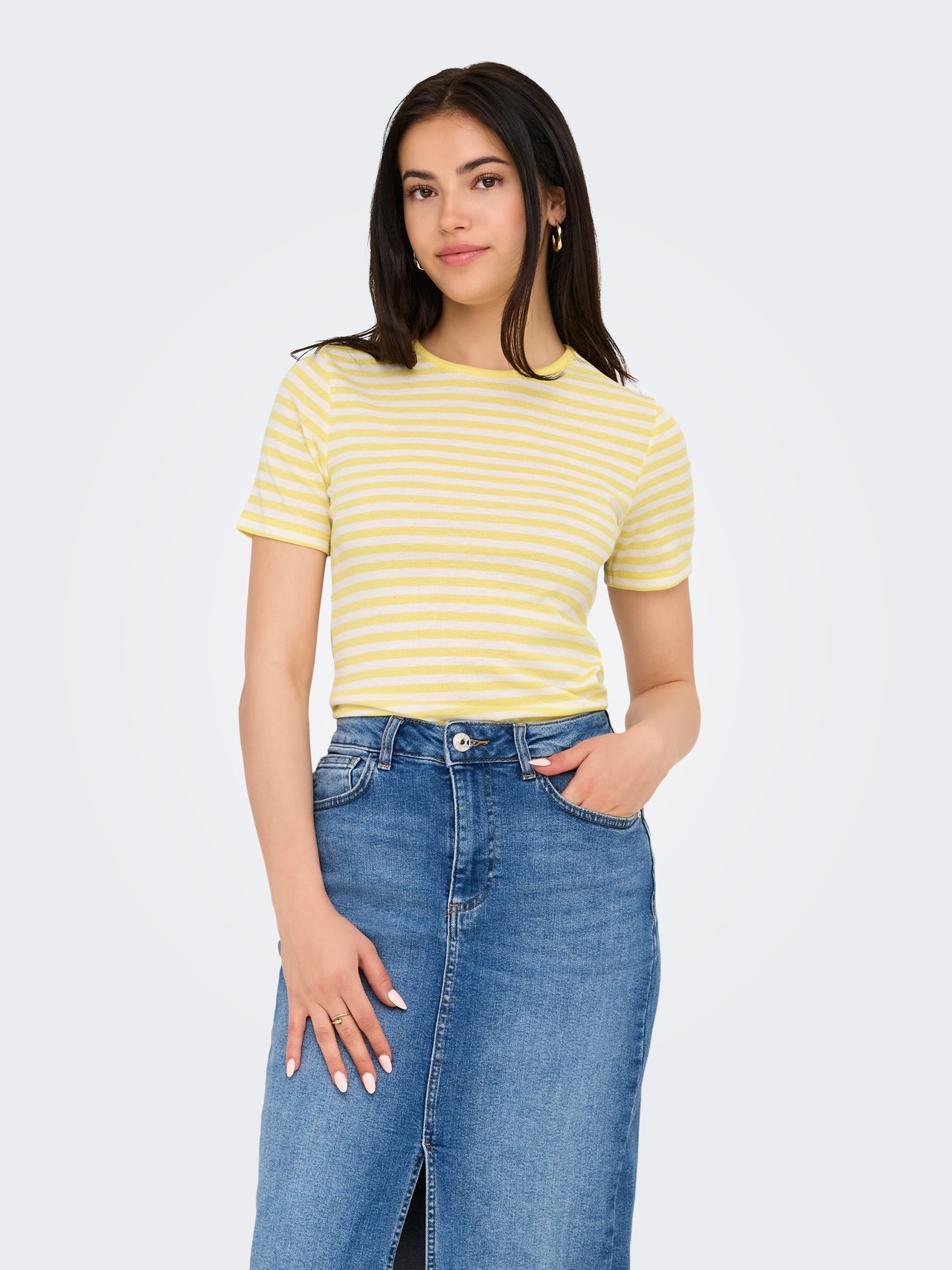 ONLY ONLELLI T-shirt -Lemon Meringue - 15367475