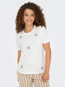 ONLY ONLLENE T-shirt -Cloud Dancer - 15367804