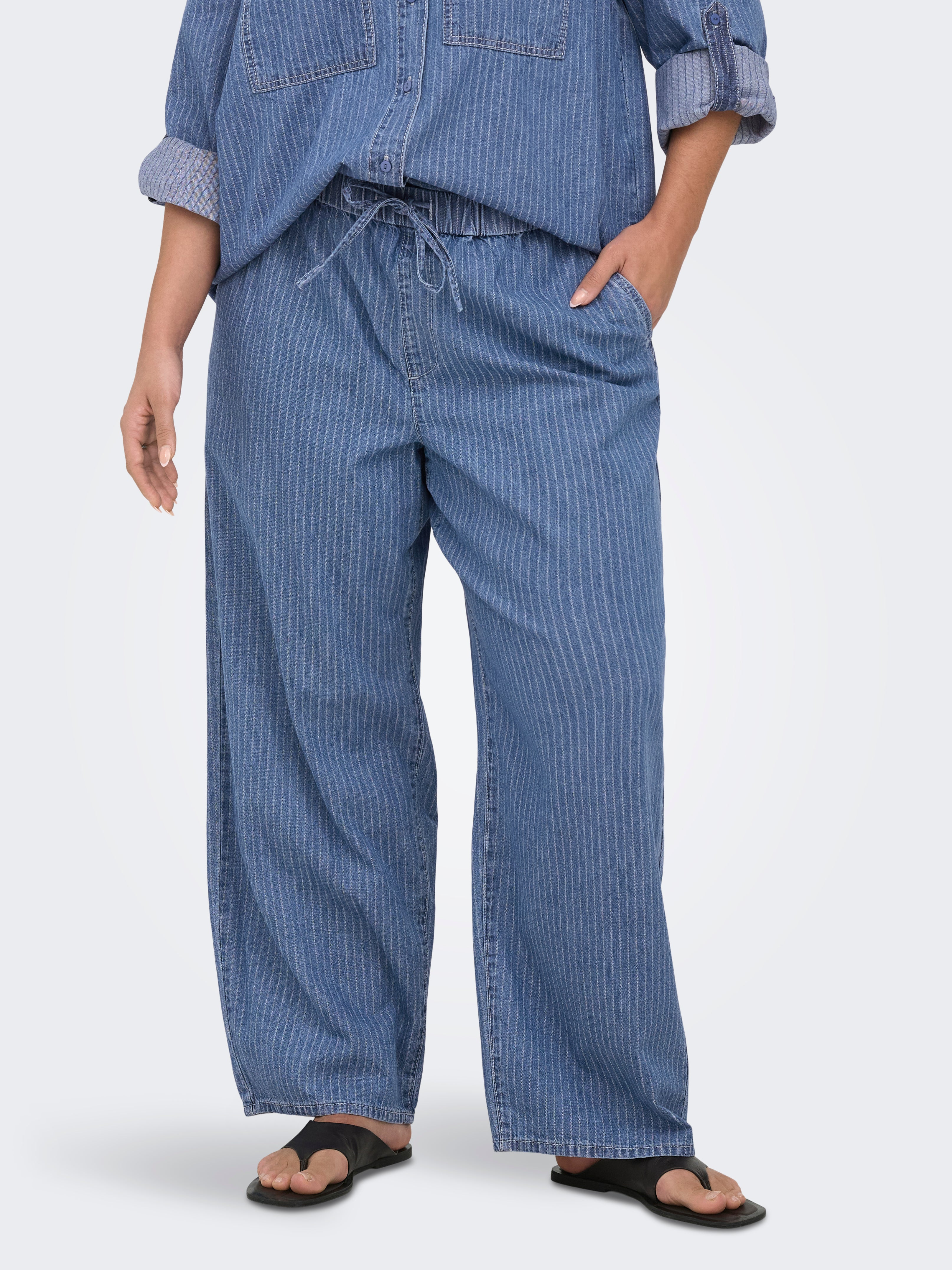 Caryasmin Weiter Beinschnitt Hose Mit Weitem Beinschnitt