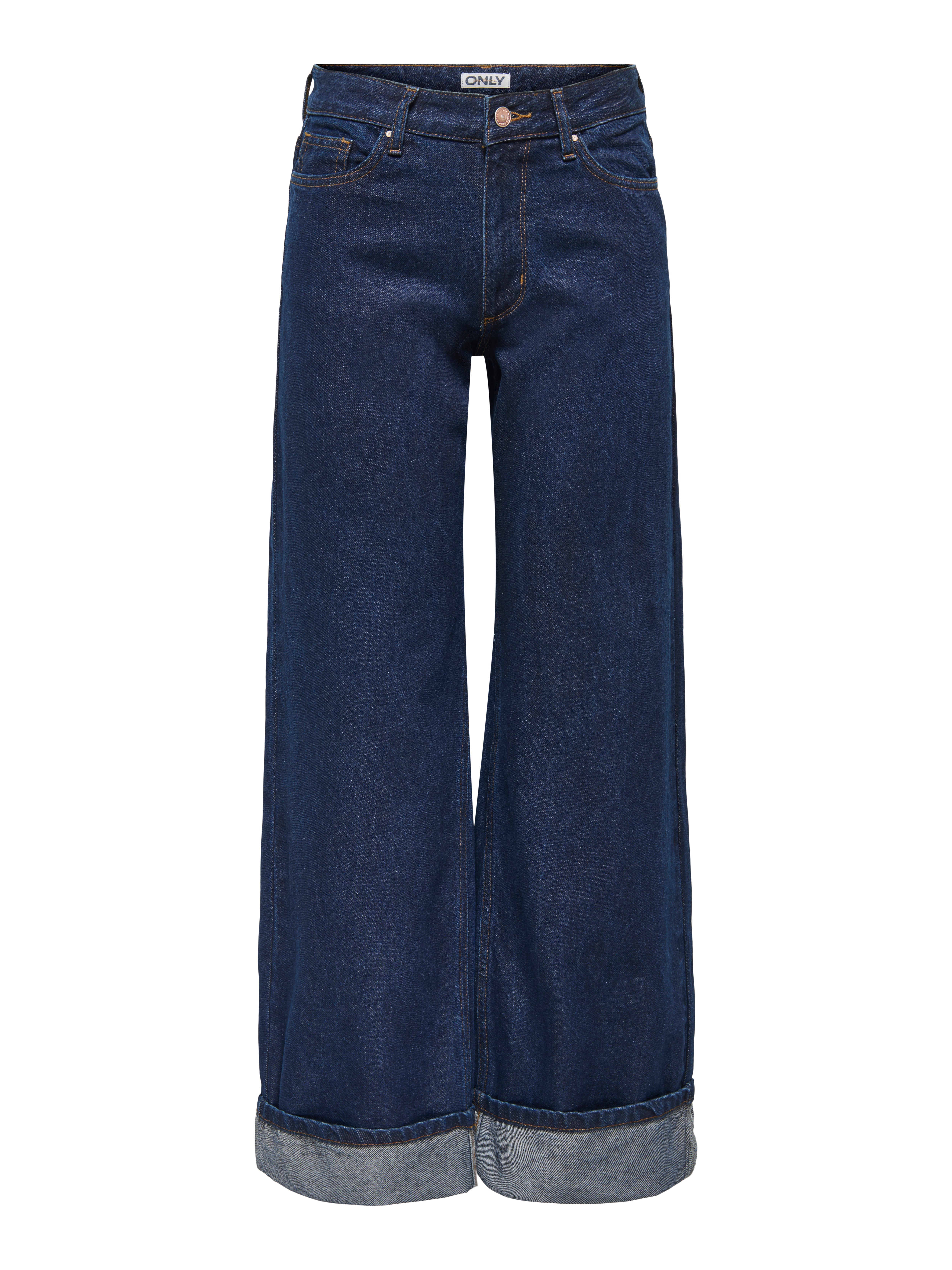 Thumbnail - Onlella Mittlere Taille Weiter Beinschnitt Jeans