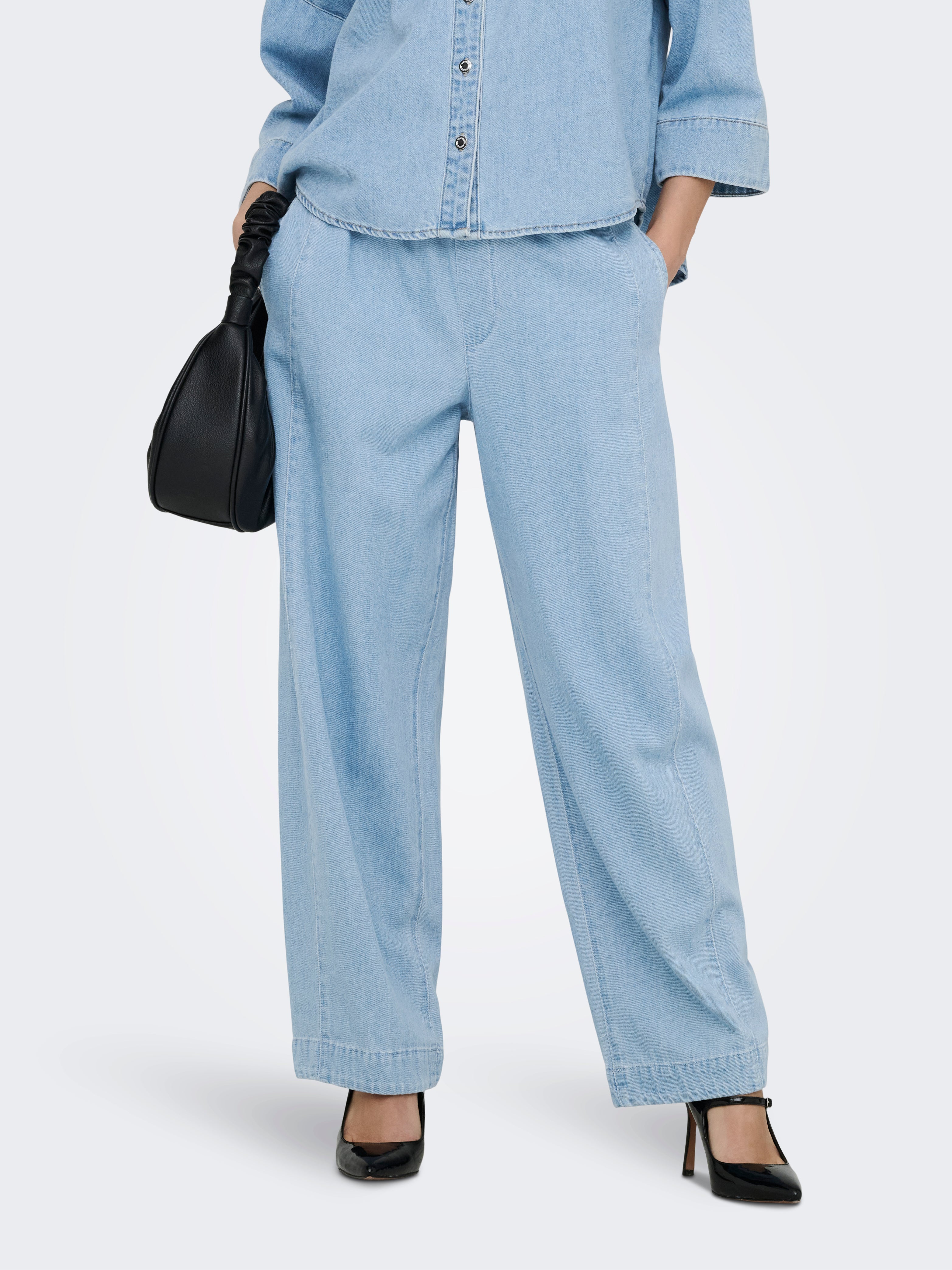 Onlvix Mittlere Taille Barrel Fit Jeans