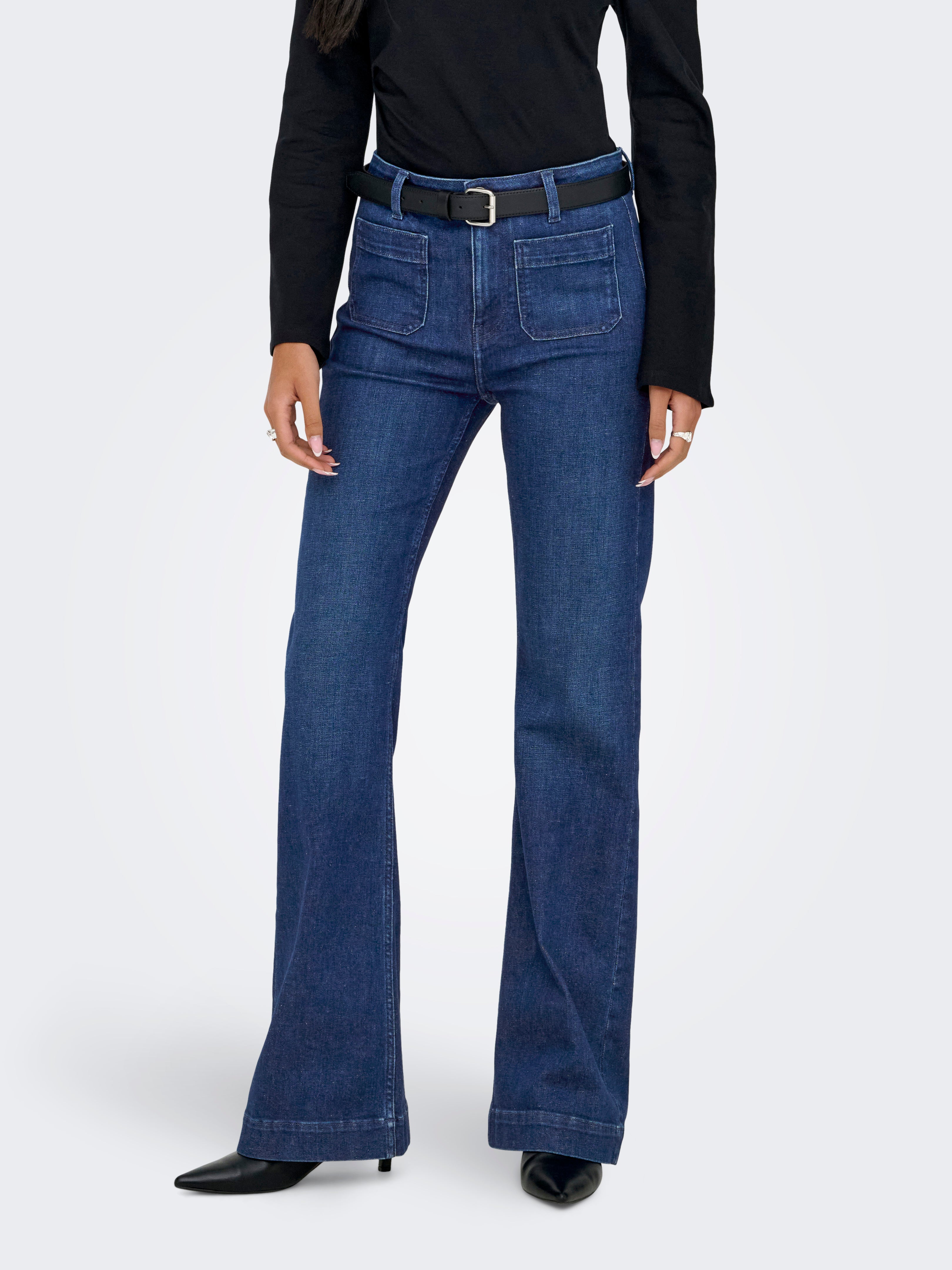 Onlmadison Hohe Taille Flared Jeans