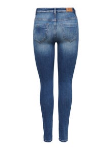 ONLY ONLFOREVER Vysoký pas Skinny Fit Džíny -Medium Blue Denim - 15369344