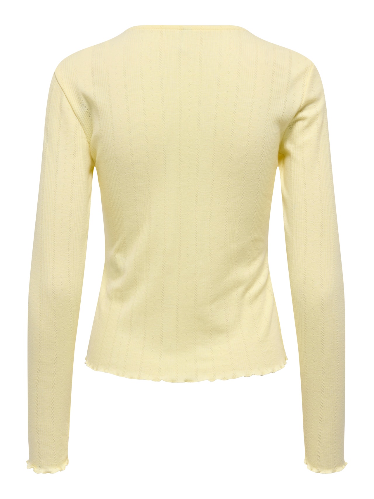 ONLY Tavapärane lõige Ümmargune kaelus Top -Pastel Yellow - 15369384