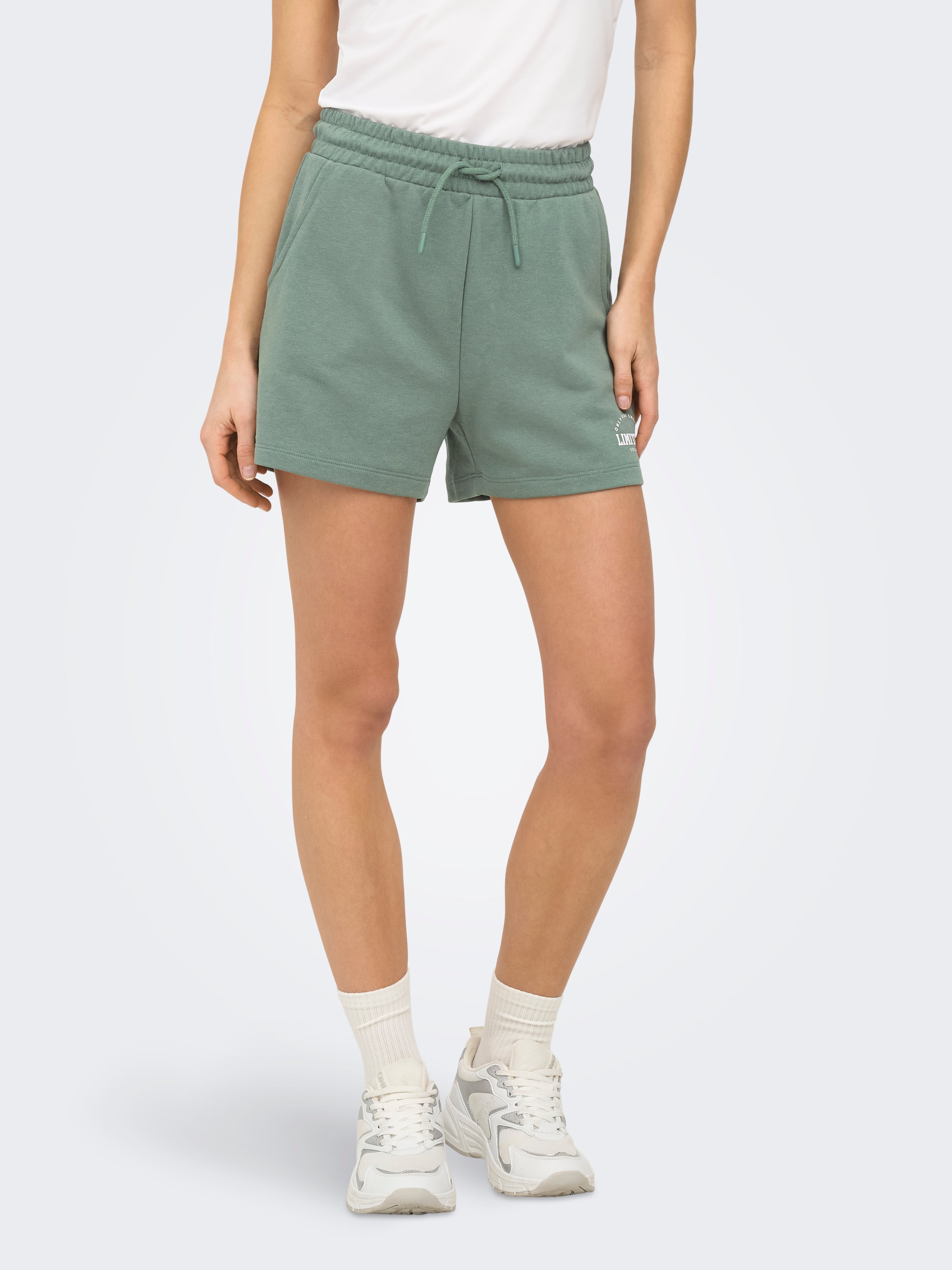 Thumbnail - Onpcava Hohe Taille Locker Geschnitten Sweat-shorts