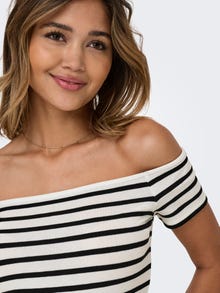 ONLY Tavapärane lõige Sirge kaelus Top -Cloud Dancer - 15369909