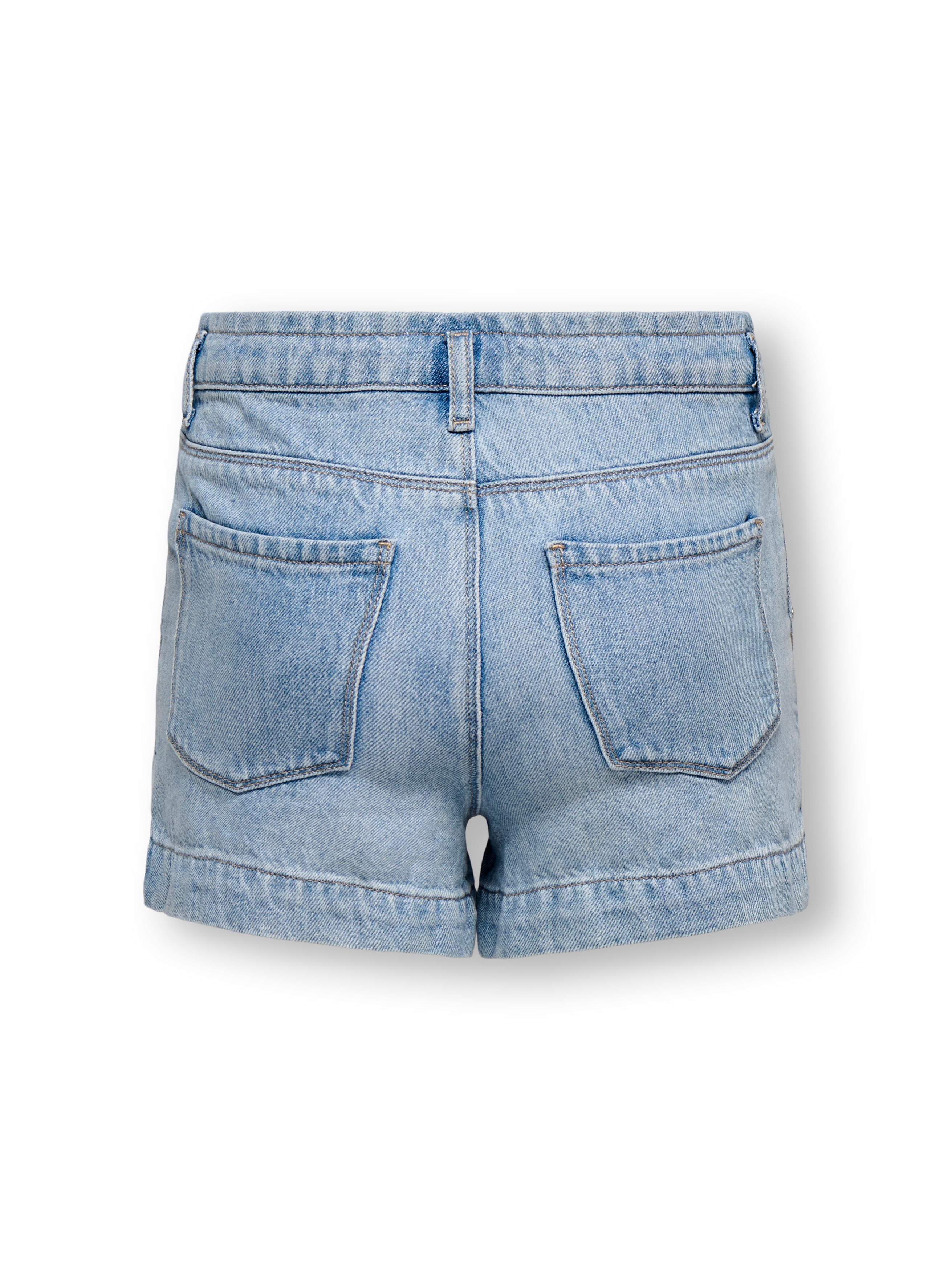 Thumbnail - Kogcomet Mittlere Taille Weiter Beinschnitt Jeans-shorts