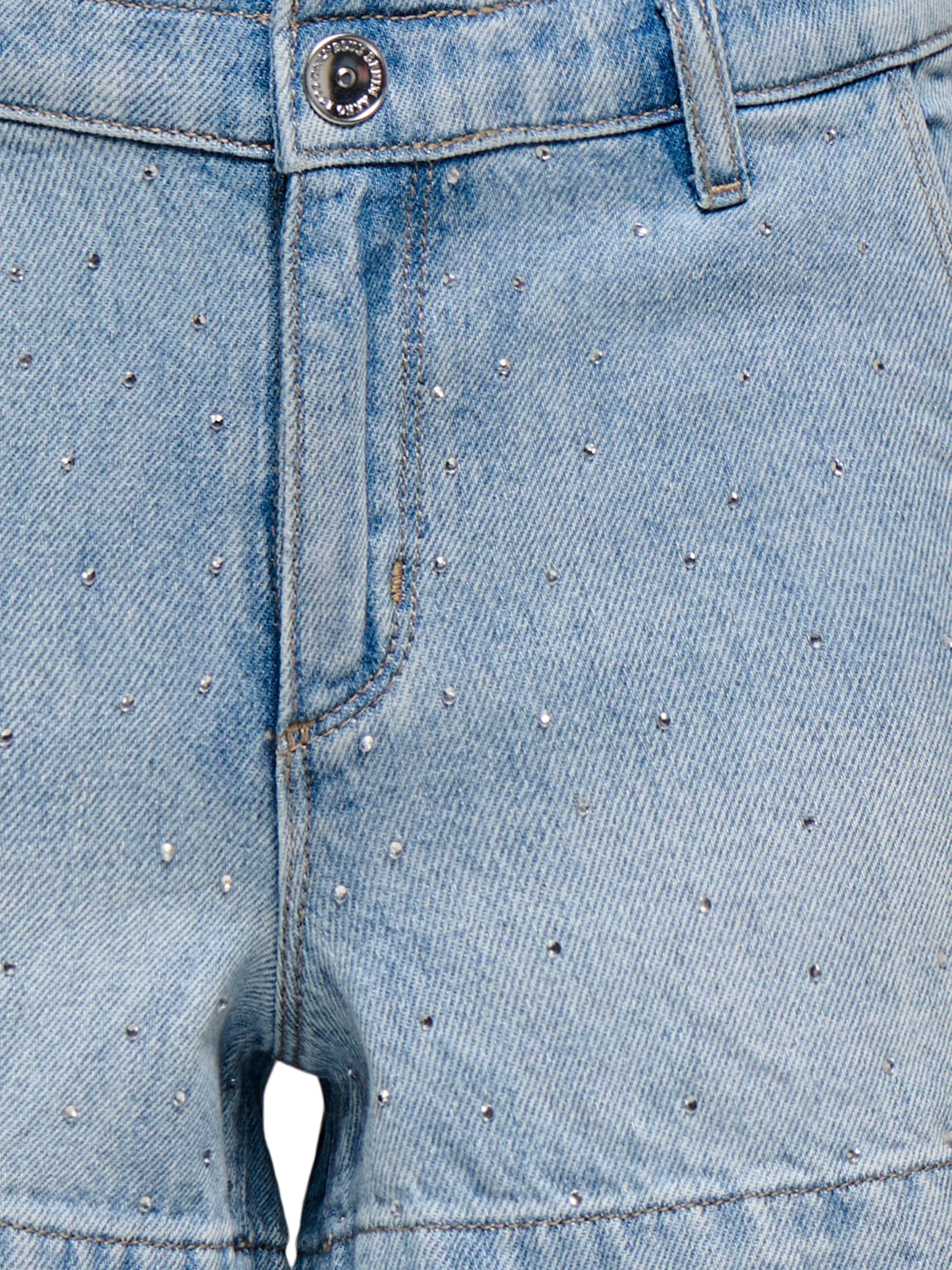 Thumbnail - Kogcomet Mittlere Taille Weiter Beinschnitt Jeans-shorts