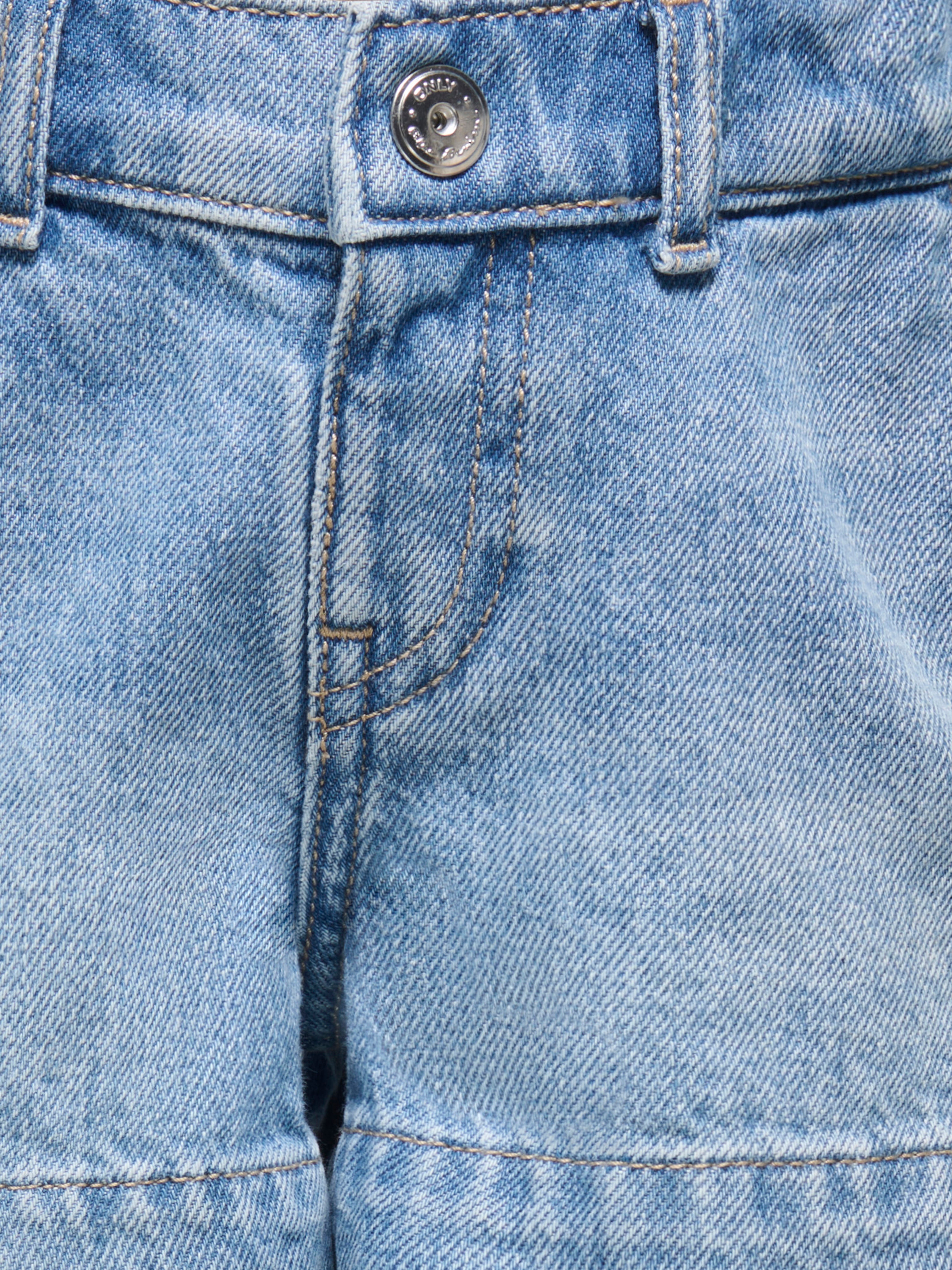 Thumbnail - Kmgcomet Mittlere Taille Weiter Beinschnitt Jeans-shorts