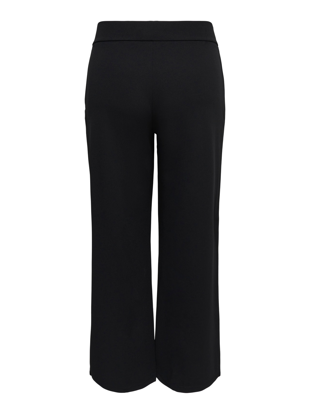 ONLY CARSANIA Regular Fit Wide-leg trousers -Black - 15370609