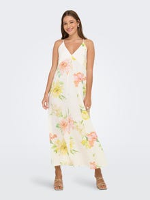 ONLY ONLOFELIA Long dress -Cloud Dancer - 15370629