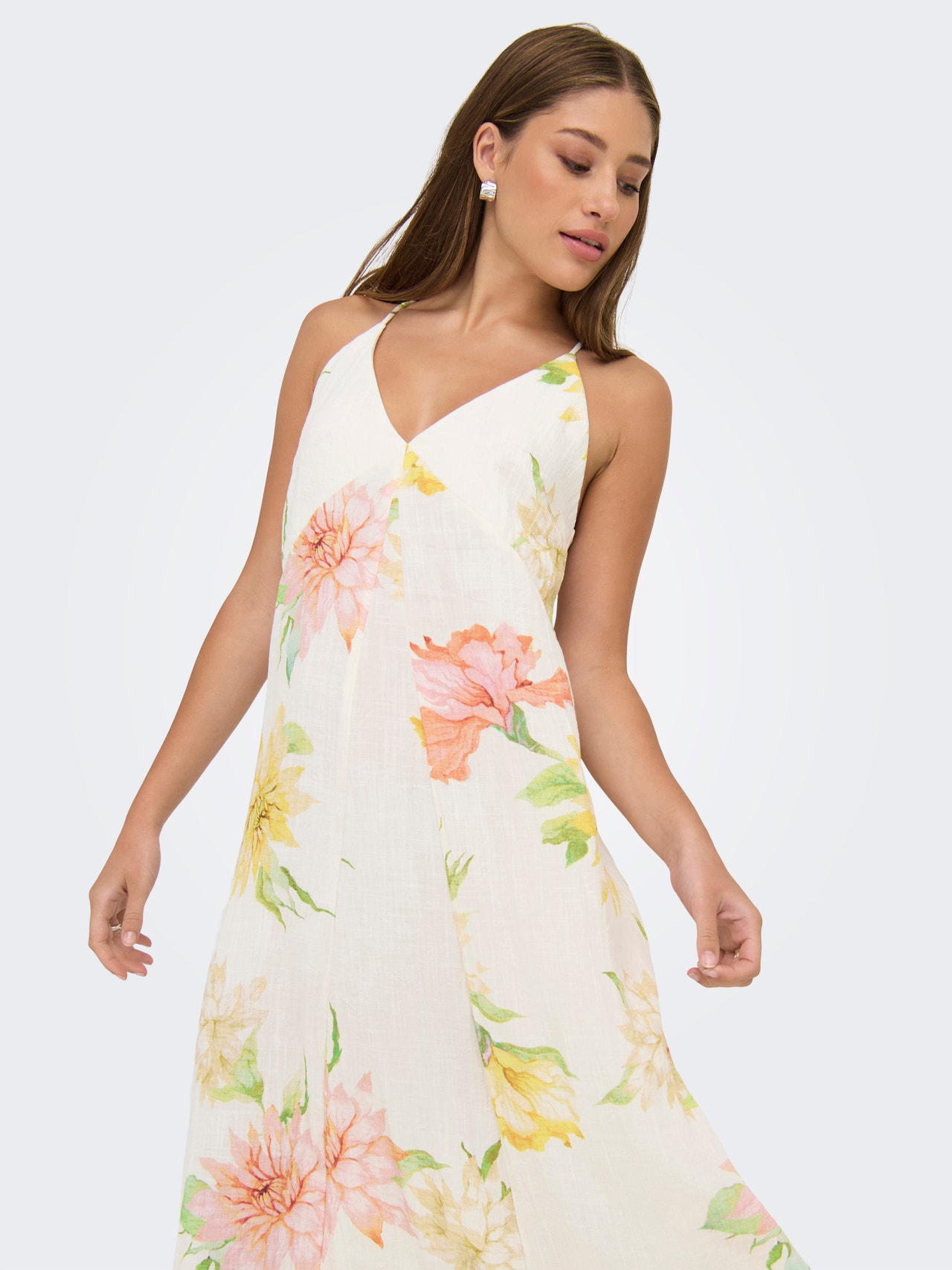 ONLY ONLOFELIA Long dress -Cloud Dancer - 15370629