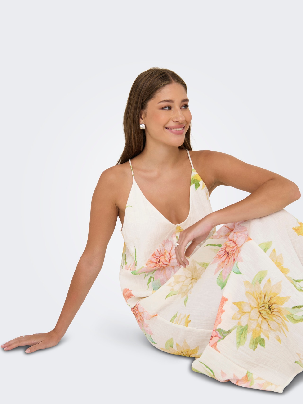 ONLY ONLOFELIA Long dress -Cloud Dancer - 15370629