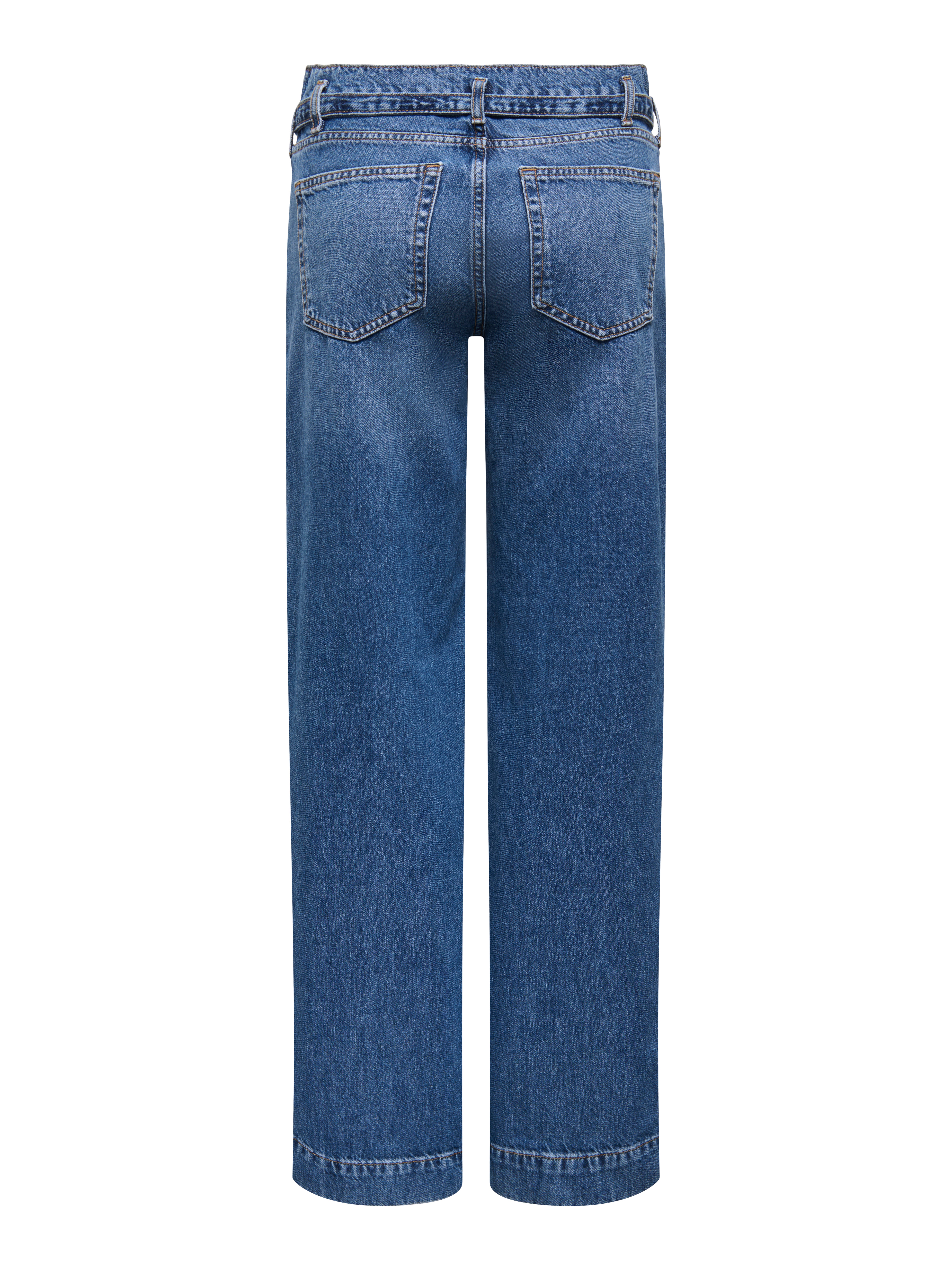 Thumbnail - Onlbrenda Niedrige Taille Weiter Beinschnitt Jeans