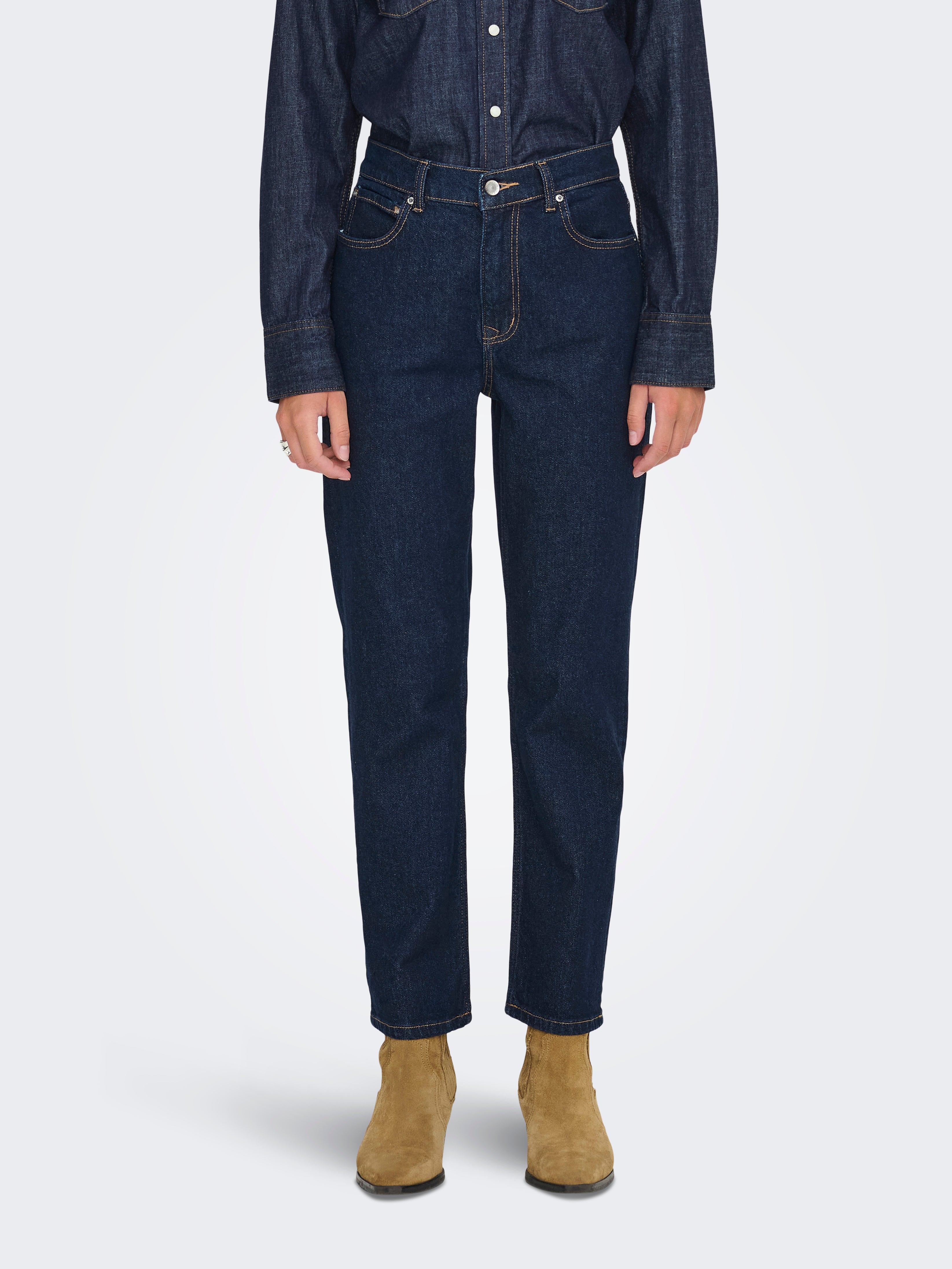 Onlelisa Mittlere Taille Gerade Geschnitten Jeans