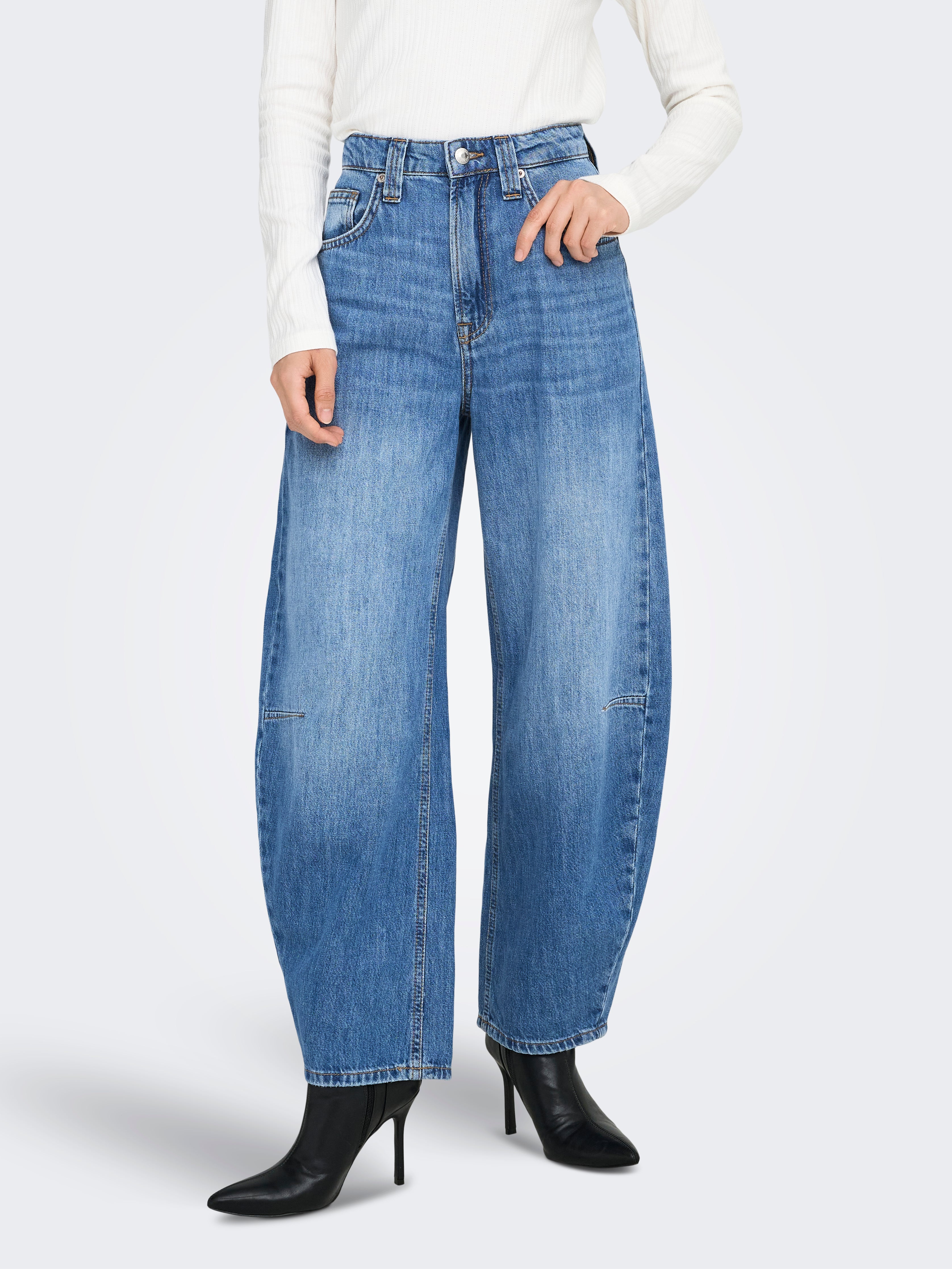 Onlfrankie Hohe Taille Barrel Fit Jeans
