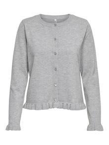 ONLY ONLCINDEREL Cardigan -Light Grey Melange - 15370855