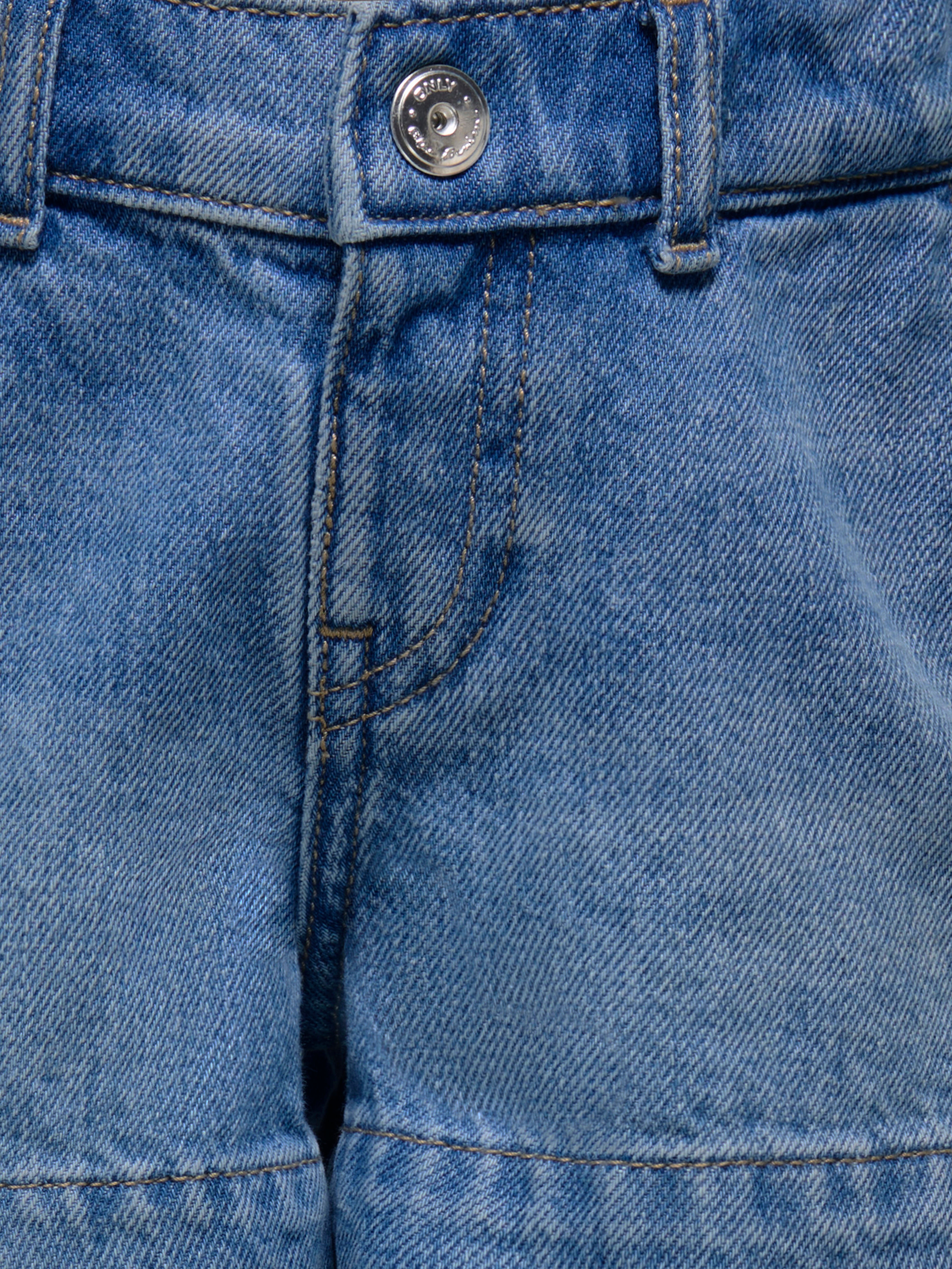 Thumbnail - Kmgcomet Mittlere Taille Weiter Beinschnitt Jeans-shorts