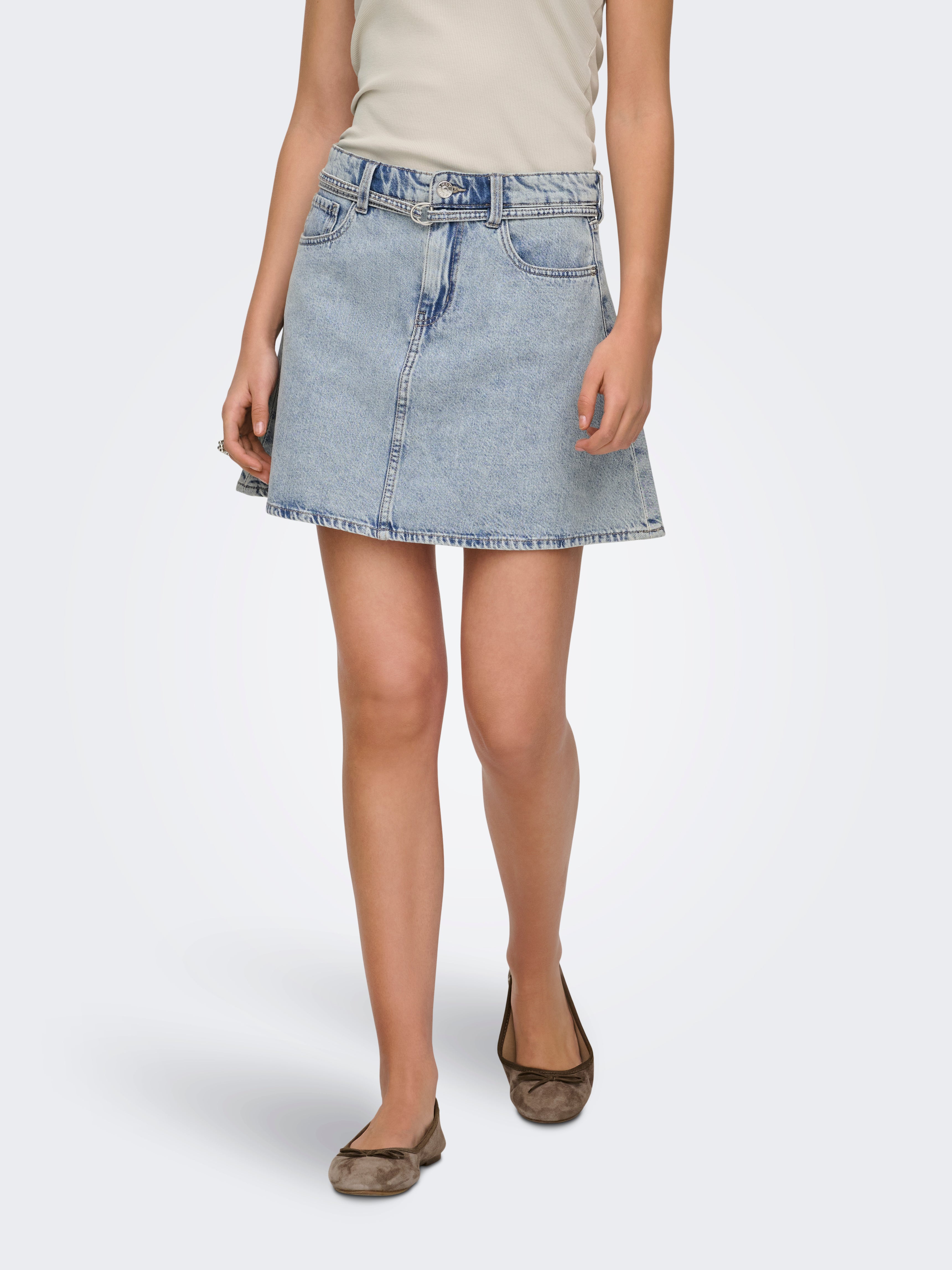 Onleden Jeansrock Kurzer Rock