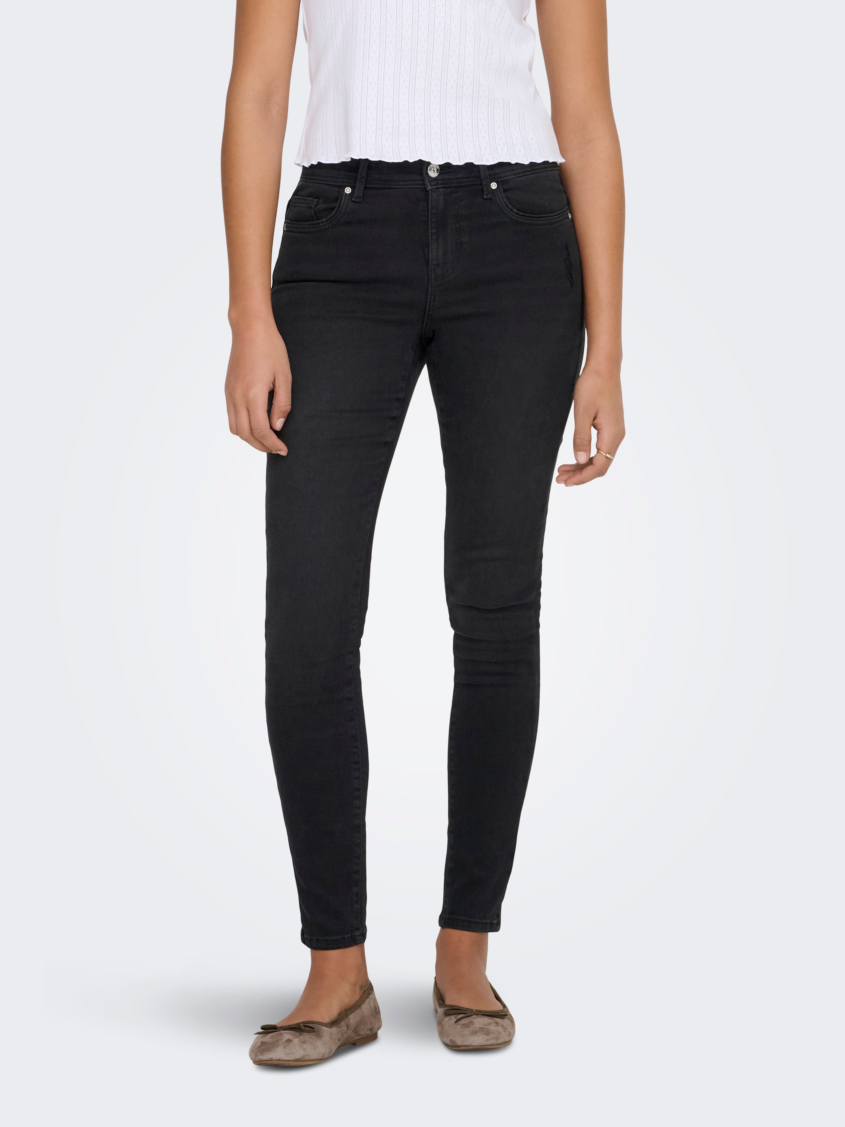 Onlwow Mittlere Taille Skinny Fit Jeans
