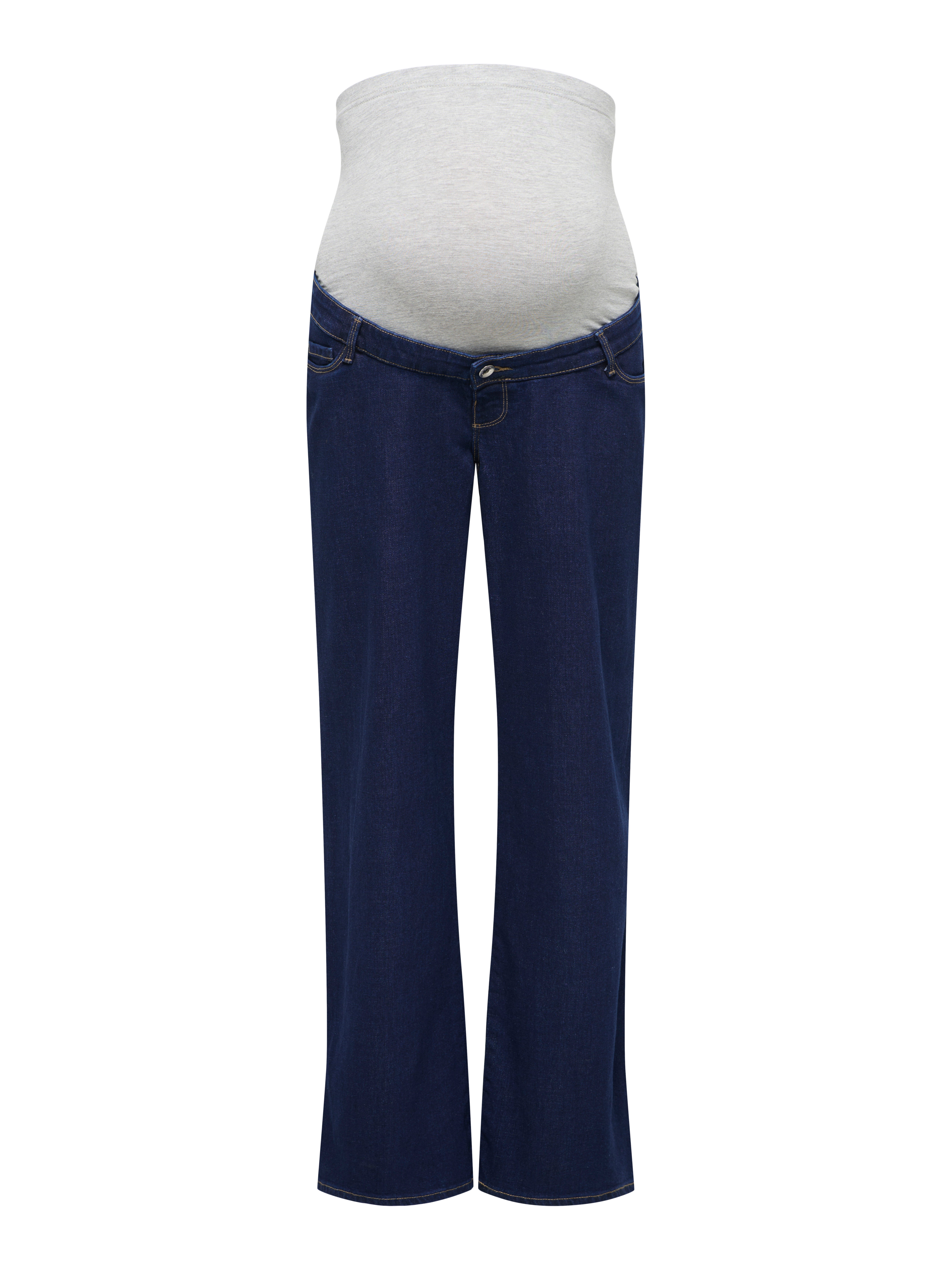 Olmsnow Hohe Taille Weiter Beinschnitt Jeans