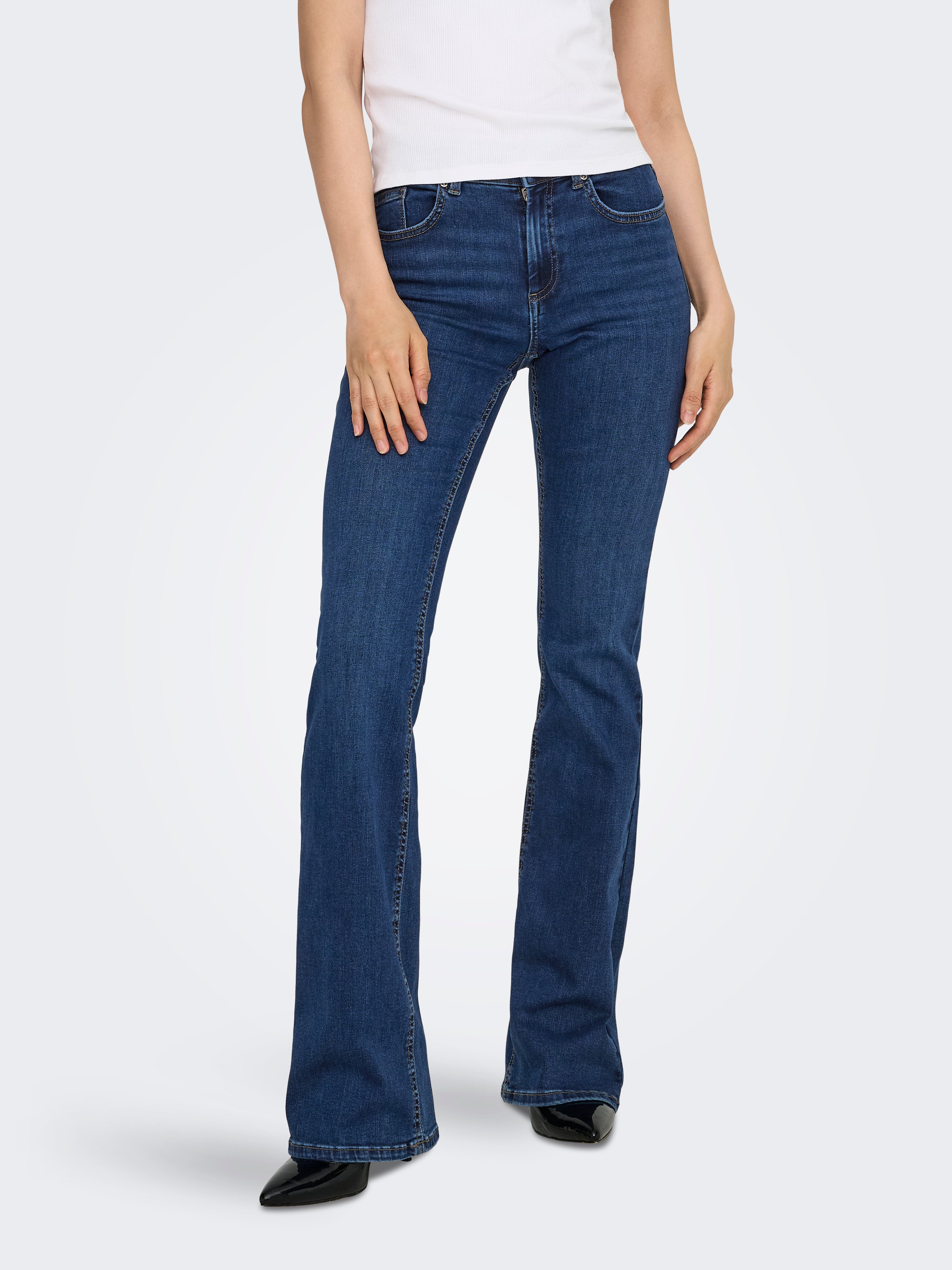 Onlblush Mittlere Taille Flared Jeans