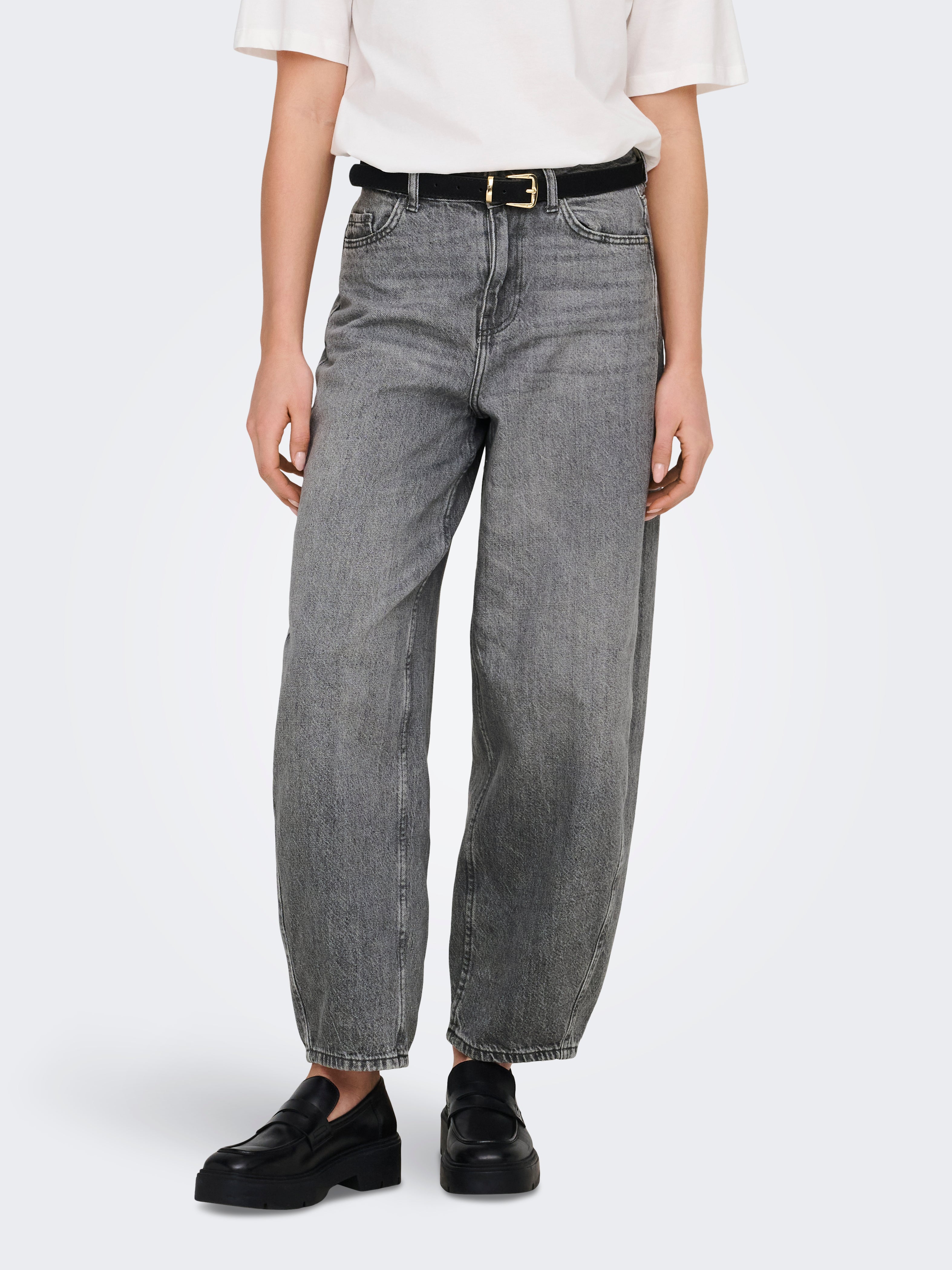 Jdysusie Mittlere Taille Weiter Beinschnitt Jeans