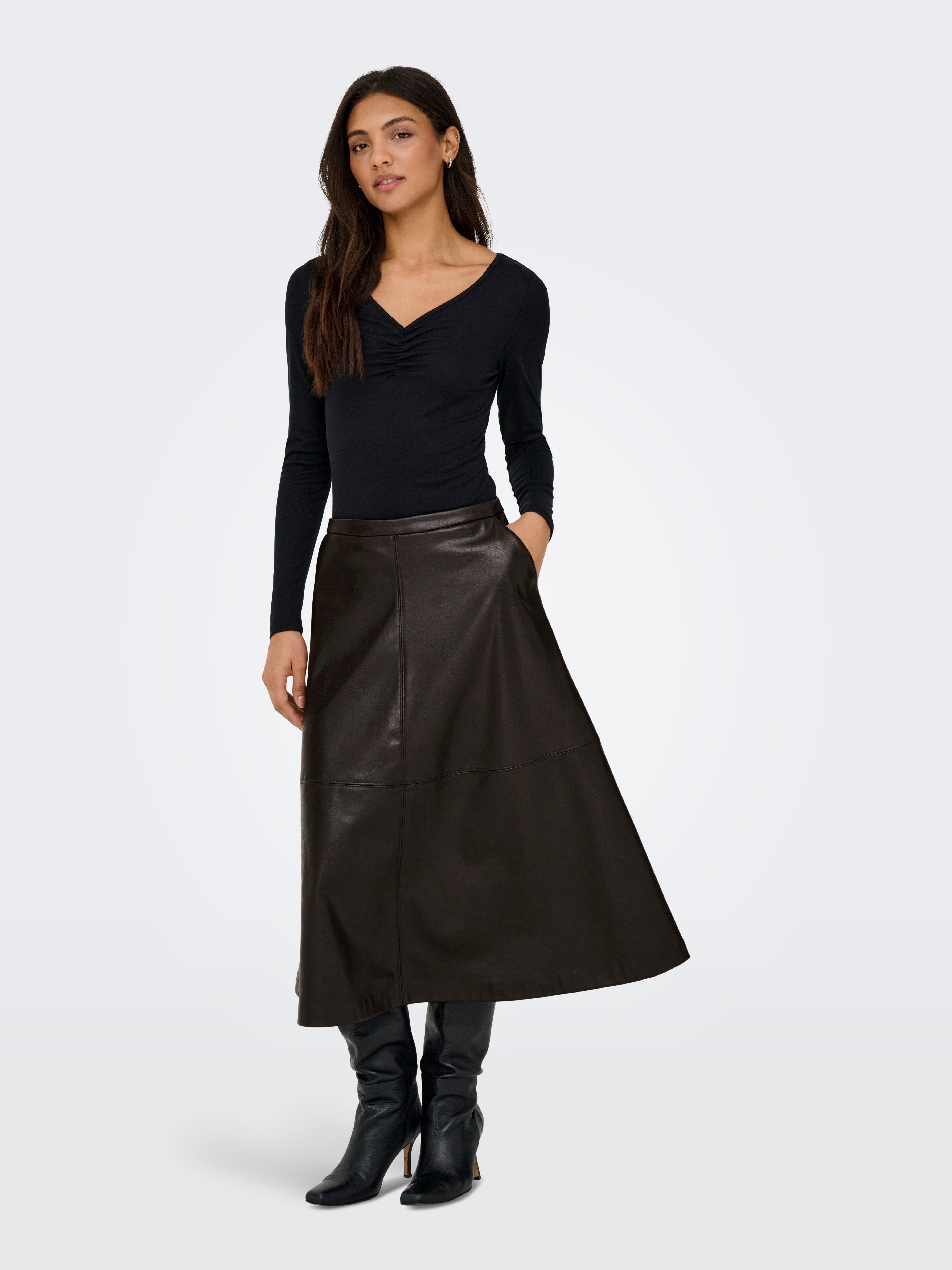 Only - Gonna di jeans donna New Missouri Grigio Only - Gonna di jeans donna New Missouri Grigio