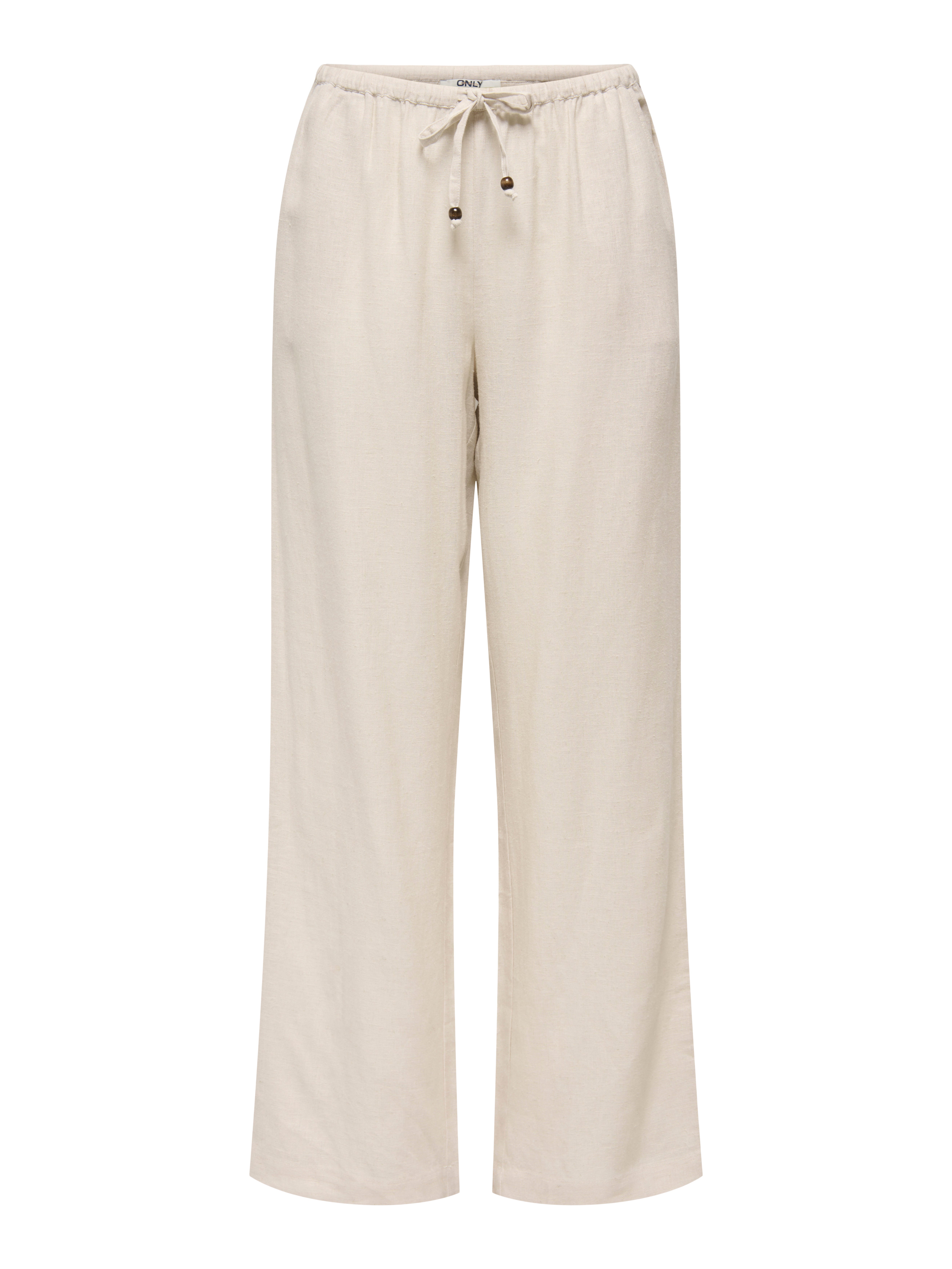 Thumbnail - Onlbruxelles Gerade Geschnitten Leinen Hose